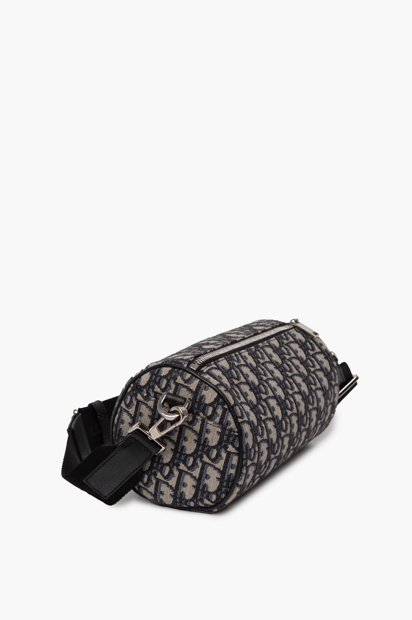 Christian Dior Navy Blue Oblique Roller Bag