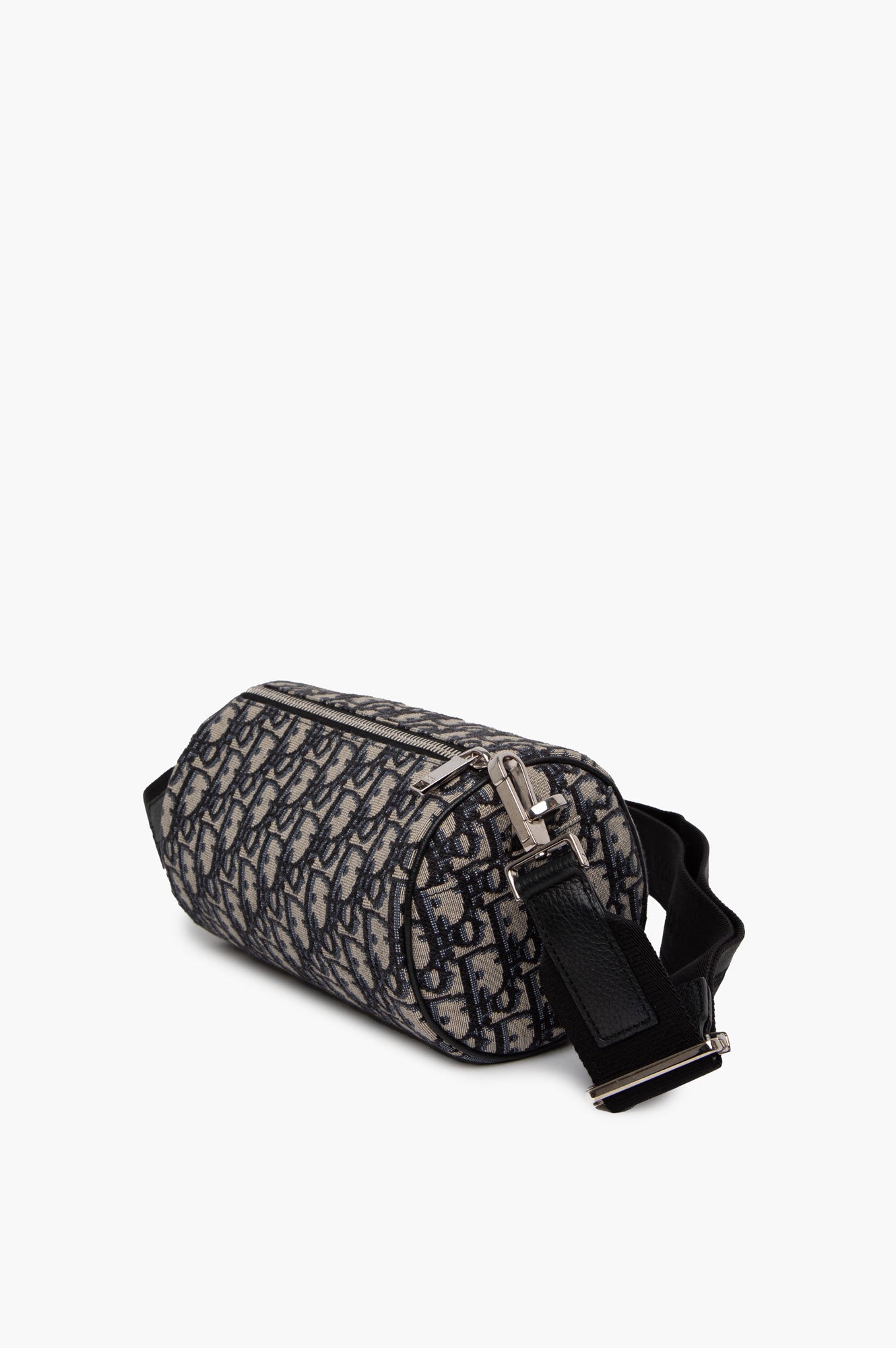 Christian Dior Navy Blue Oblique Roller Bag