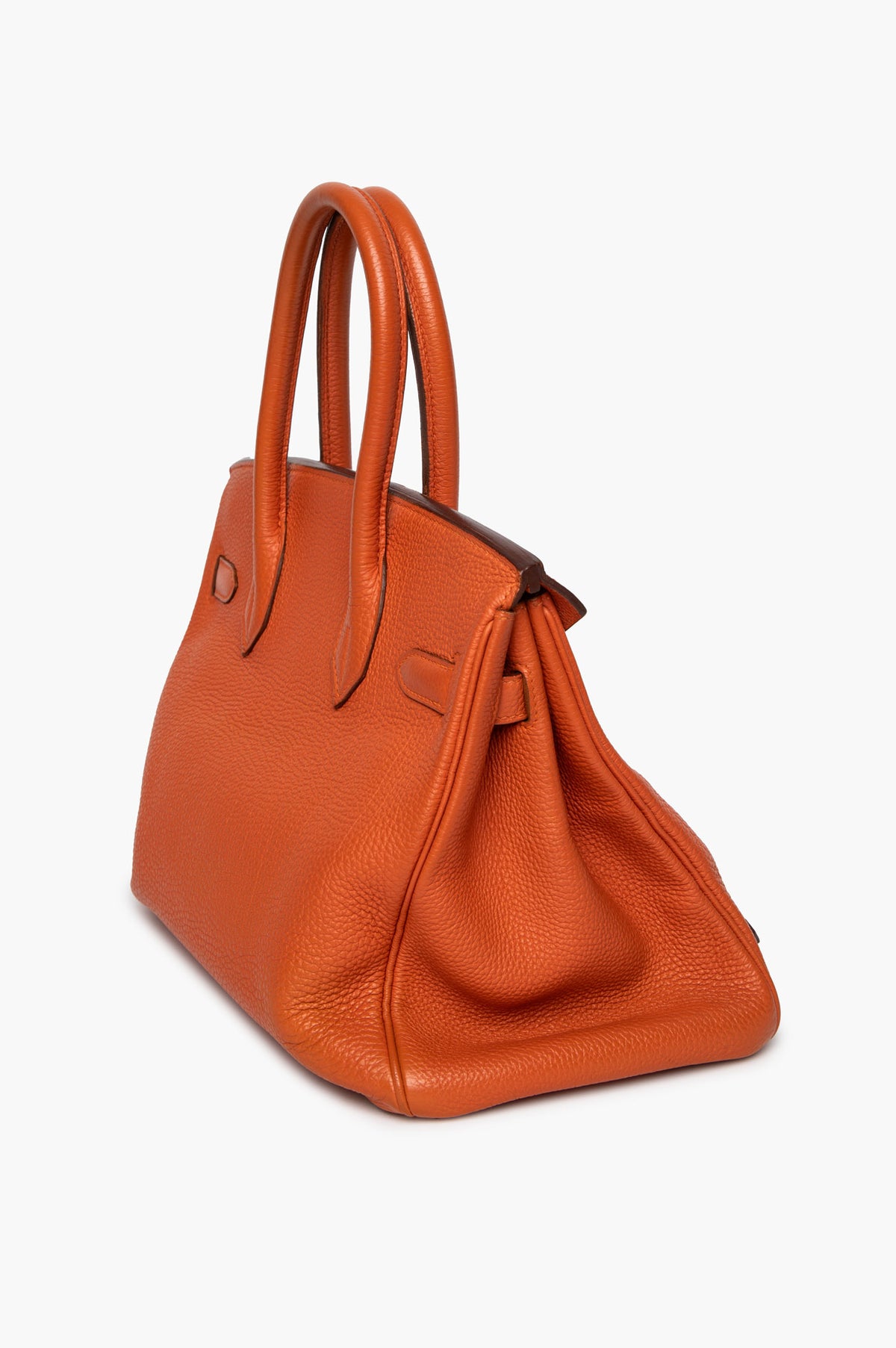 Hermès Birkin 30 Orange Togo Leather Palladium Hardware