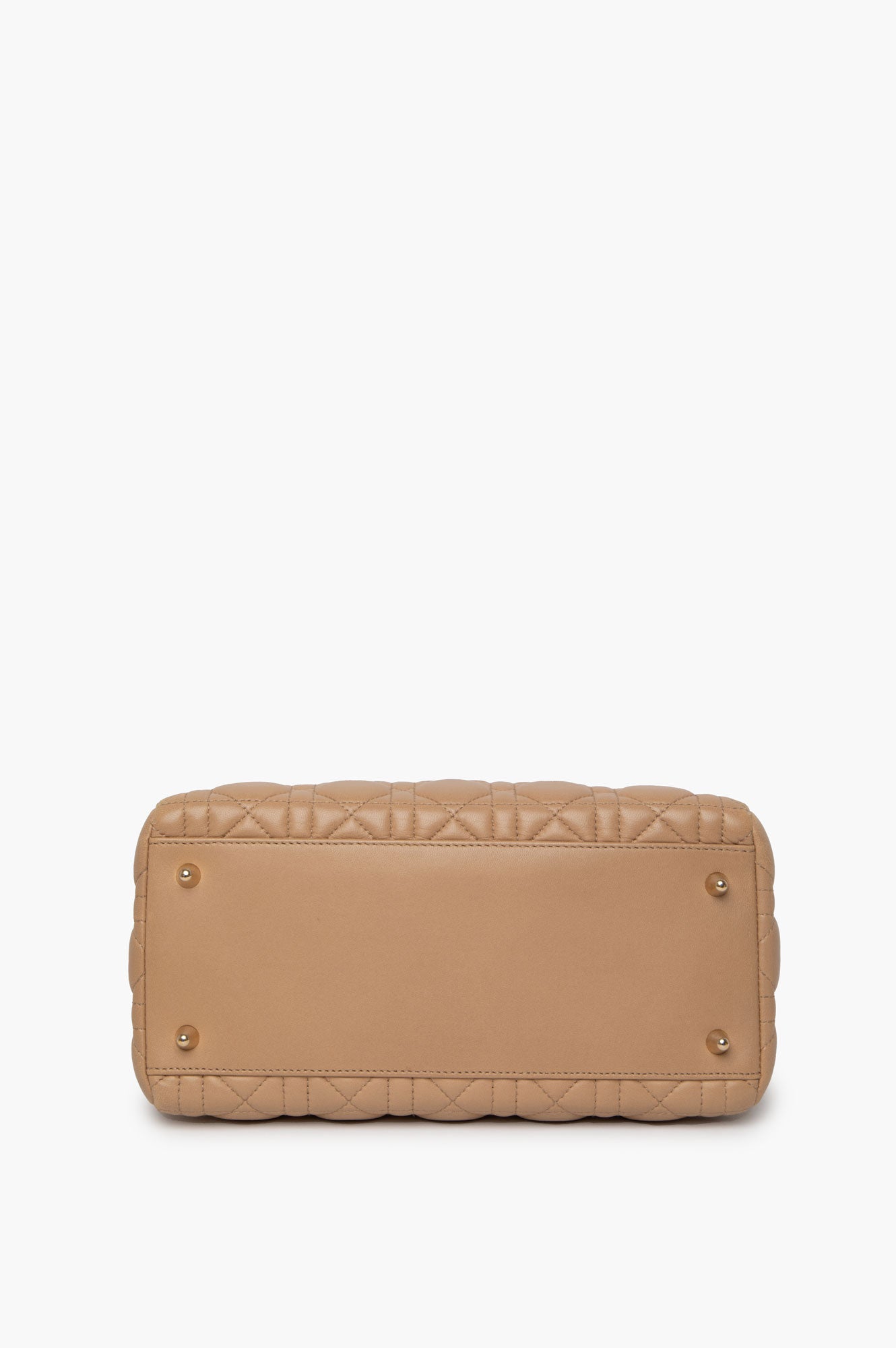 Christian Dior Beige Medium Lady Dior Bag
