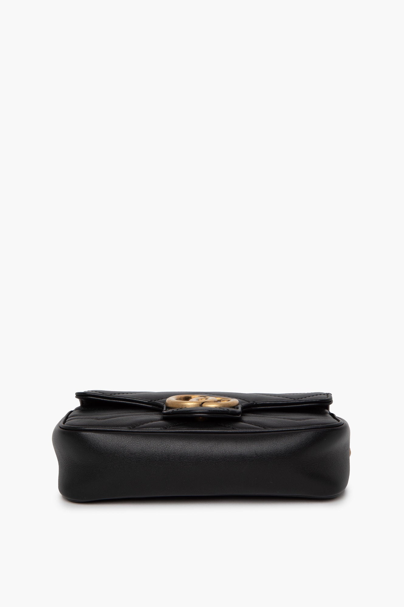 Gucci Black GG Marmont Super Mini Bag