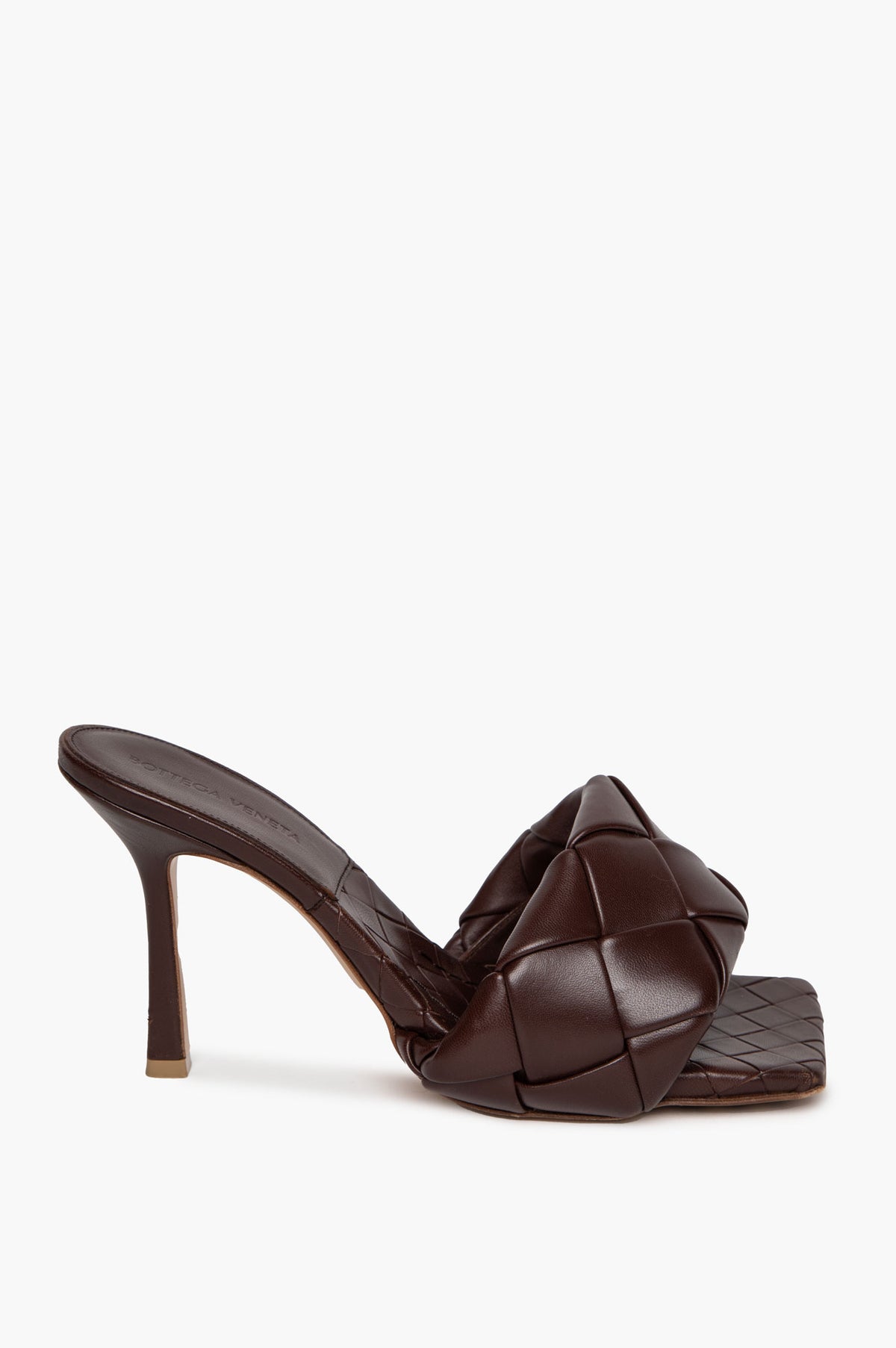 Bottega Veneta Dark Brown Intrecciato Lido Mule Sandals Size 39