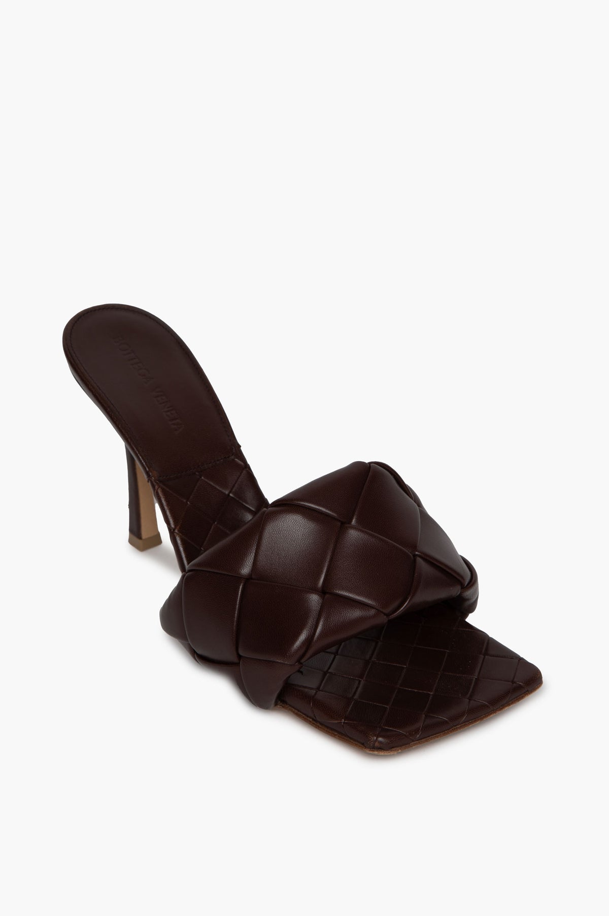 Bottega Veneta Dark Brown Intrecciato Lido Mule Sandals Size 39
