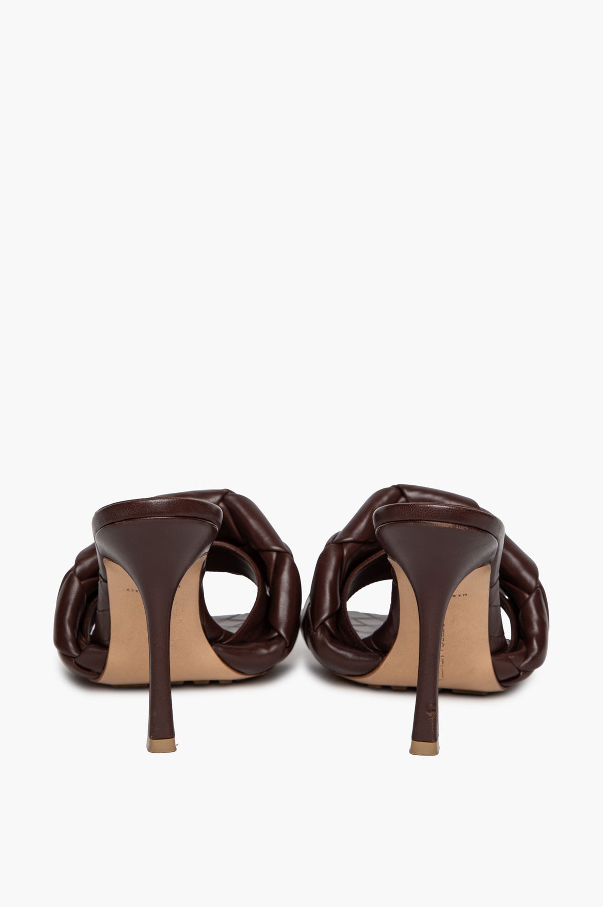 Bottega Veneta Dark Brown Intrecciato Lido Mule Sandals Size 39