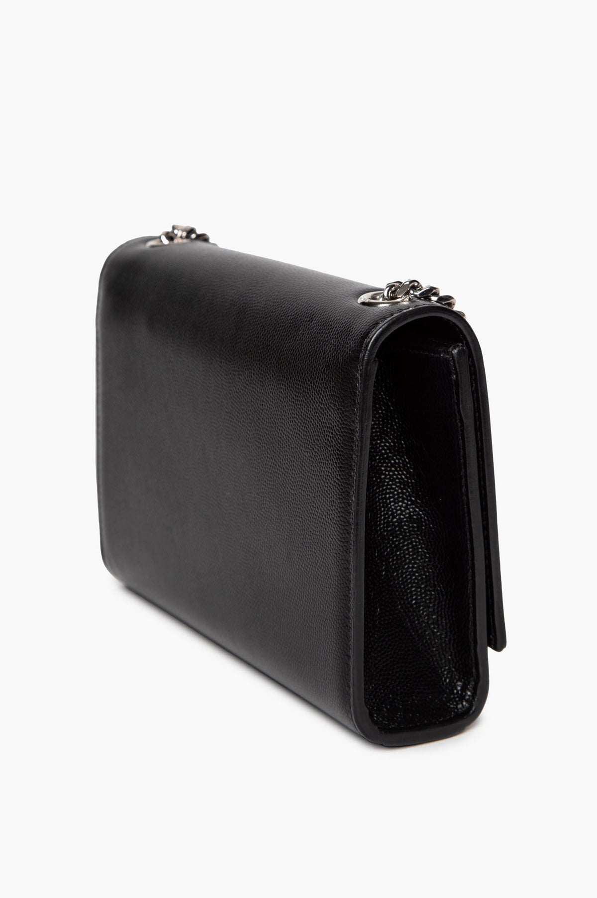 Saint Laurent Black Grain de Poudre Kate Tassel Bag