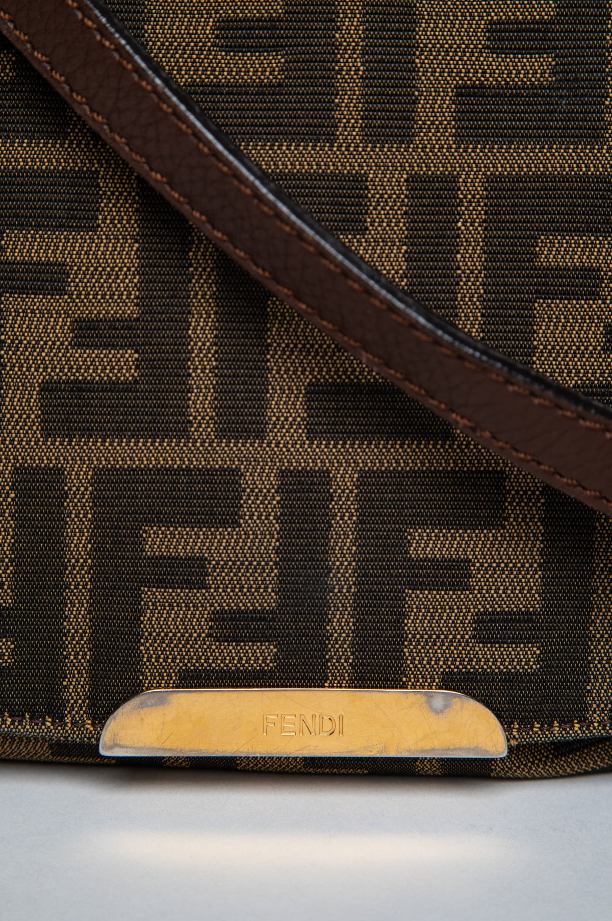 Fendi Tobacco Zucca Messanger Bag