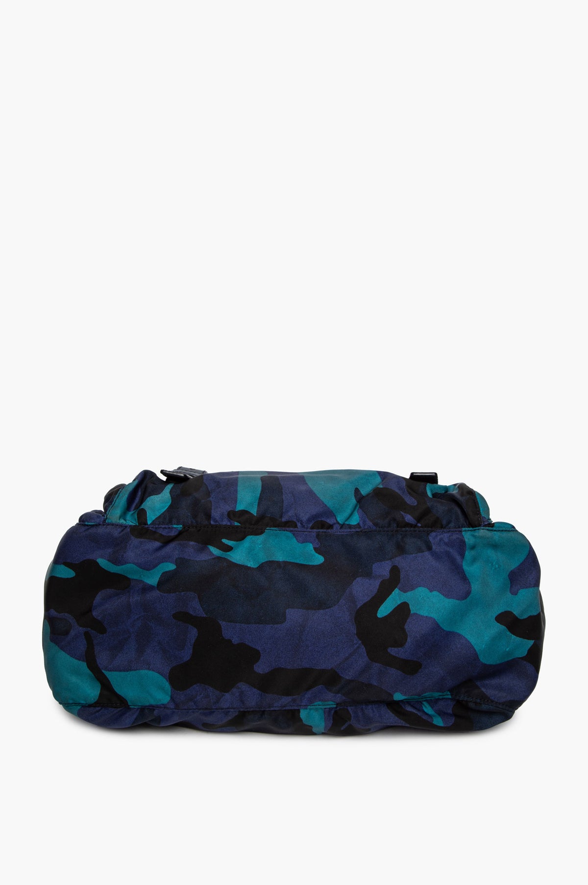 Prada Blue Camo Tessuto Nylon Messenger Bag