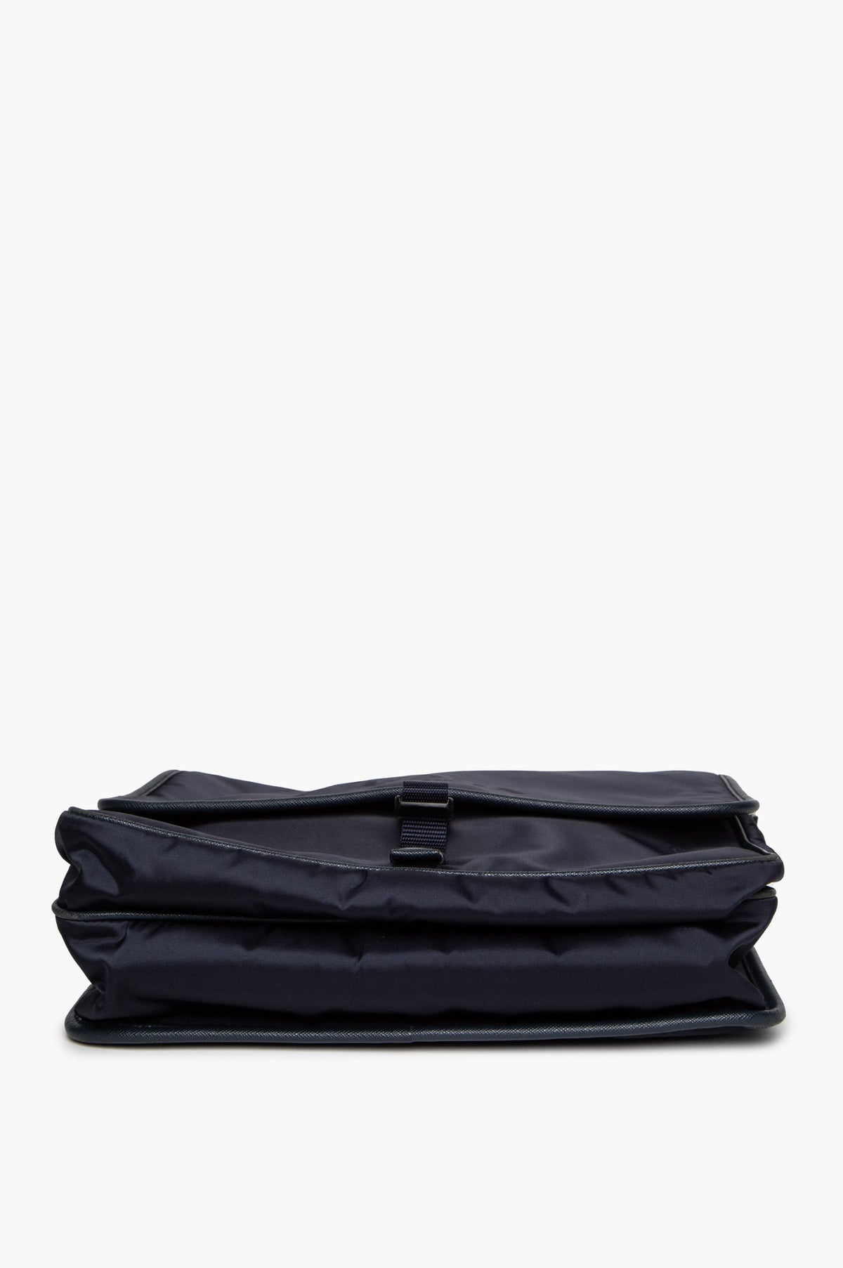 Prada Navy Tessuto Nylon Saffiano Trimmed Messenger Bag