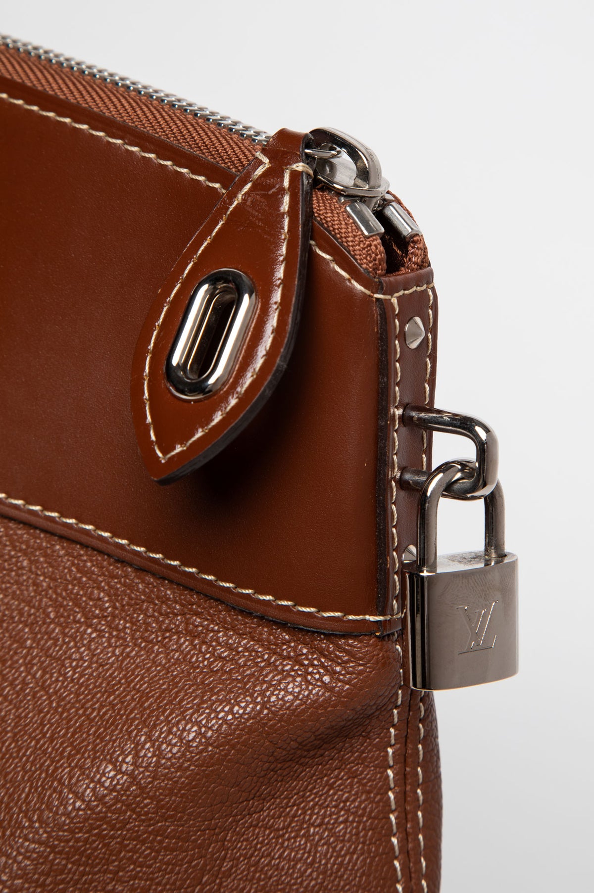 Louis Vuitton Brown Suhali Lockit MM Bag