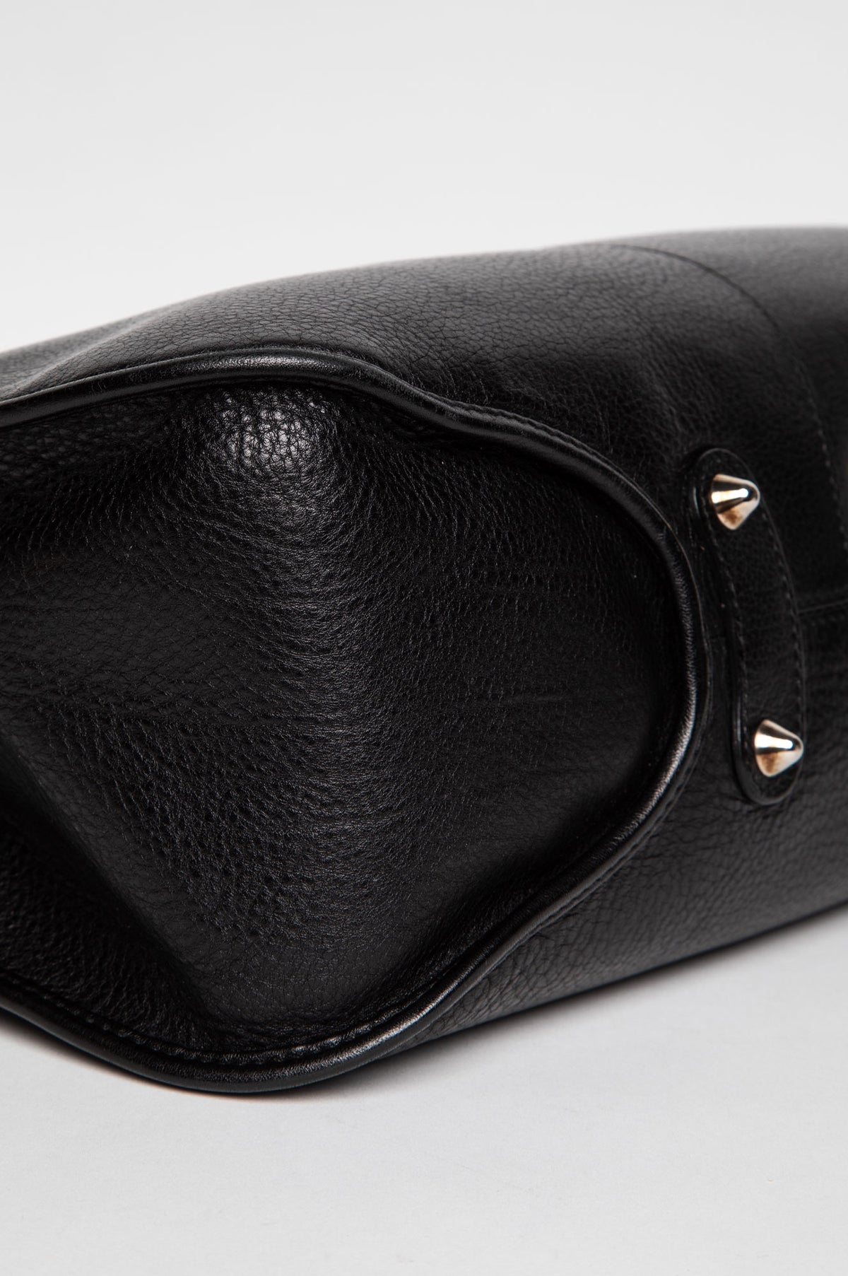 Christian Dior Black Leather 61 Hobo Tote