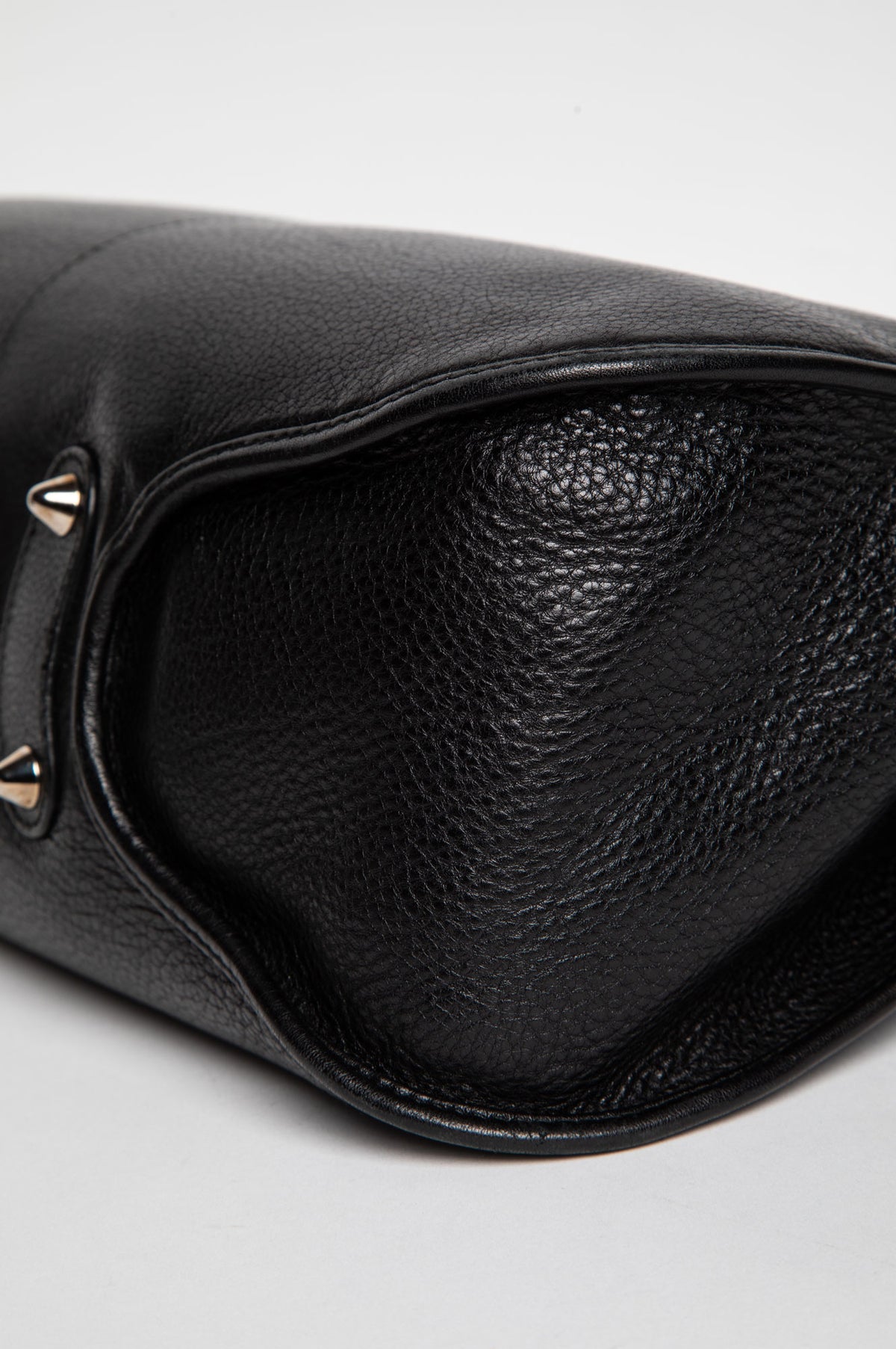 Christian Dior Black Leather 61 Hobo Tote