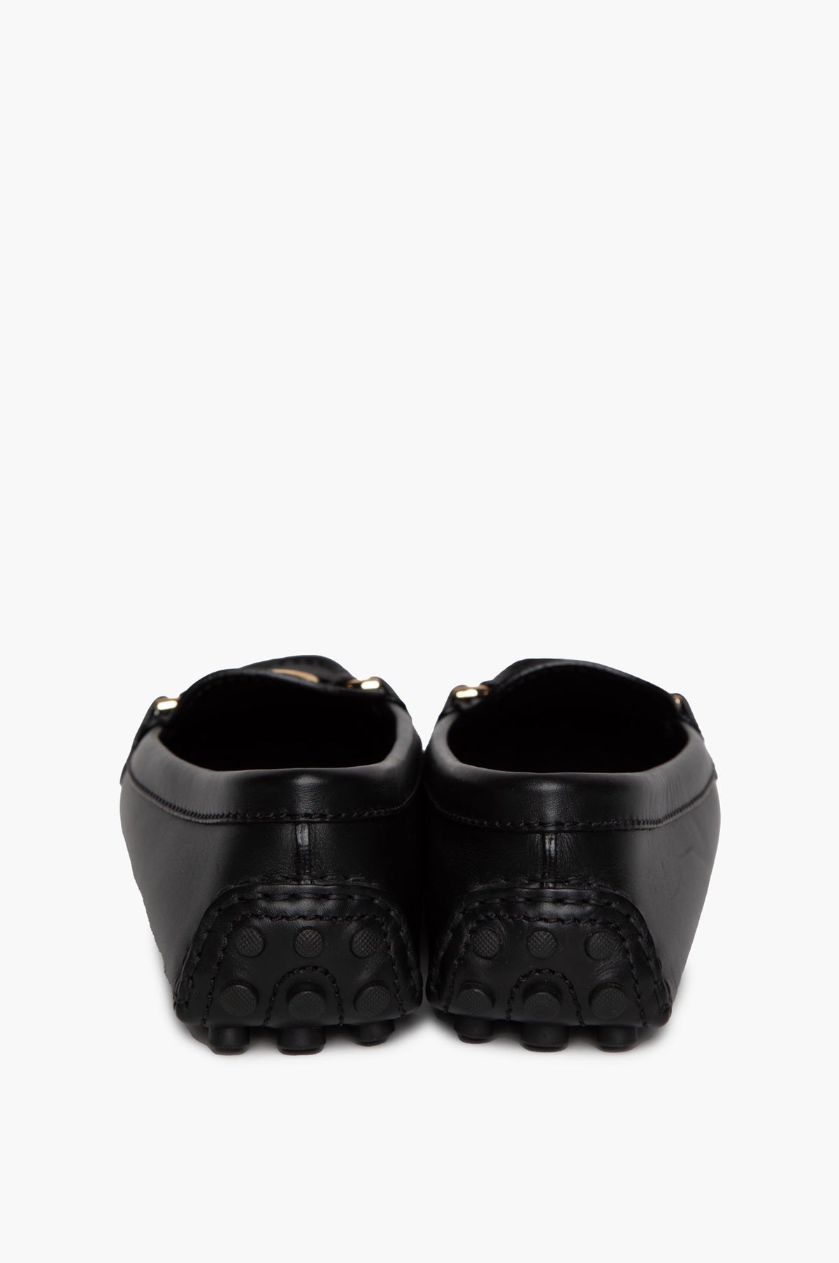 Louis Vuitton Black Leather Dauphine Loafers Size 36.5