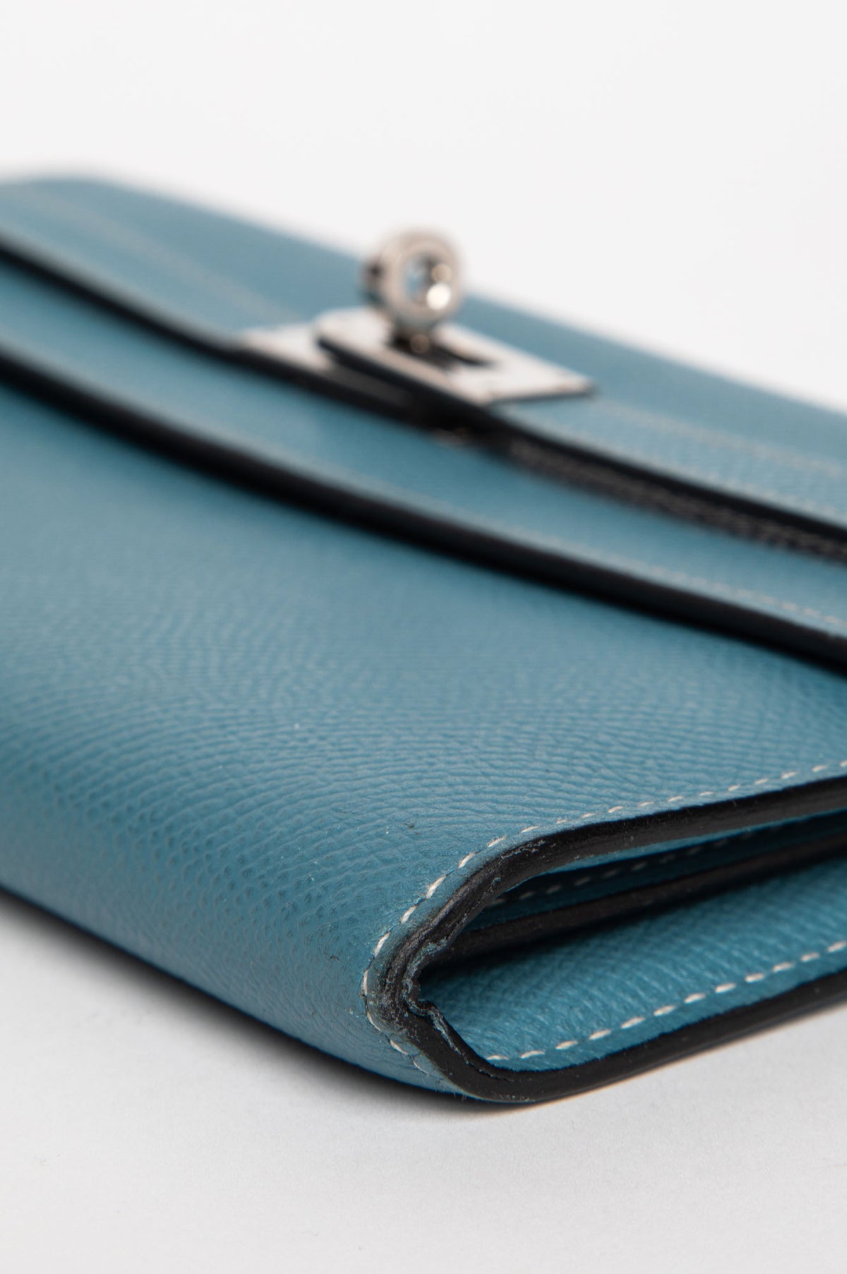 Hermès Blue Jean Epsom Leather Kelly Wallet