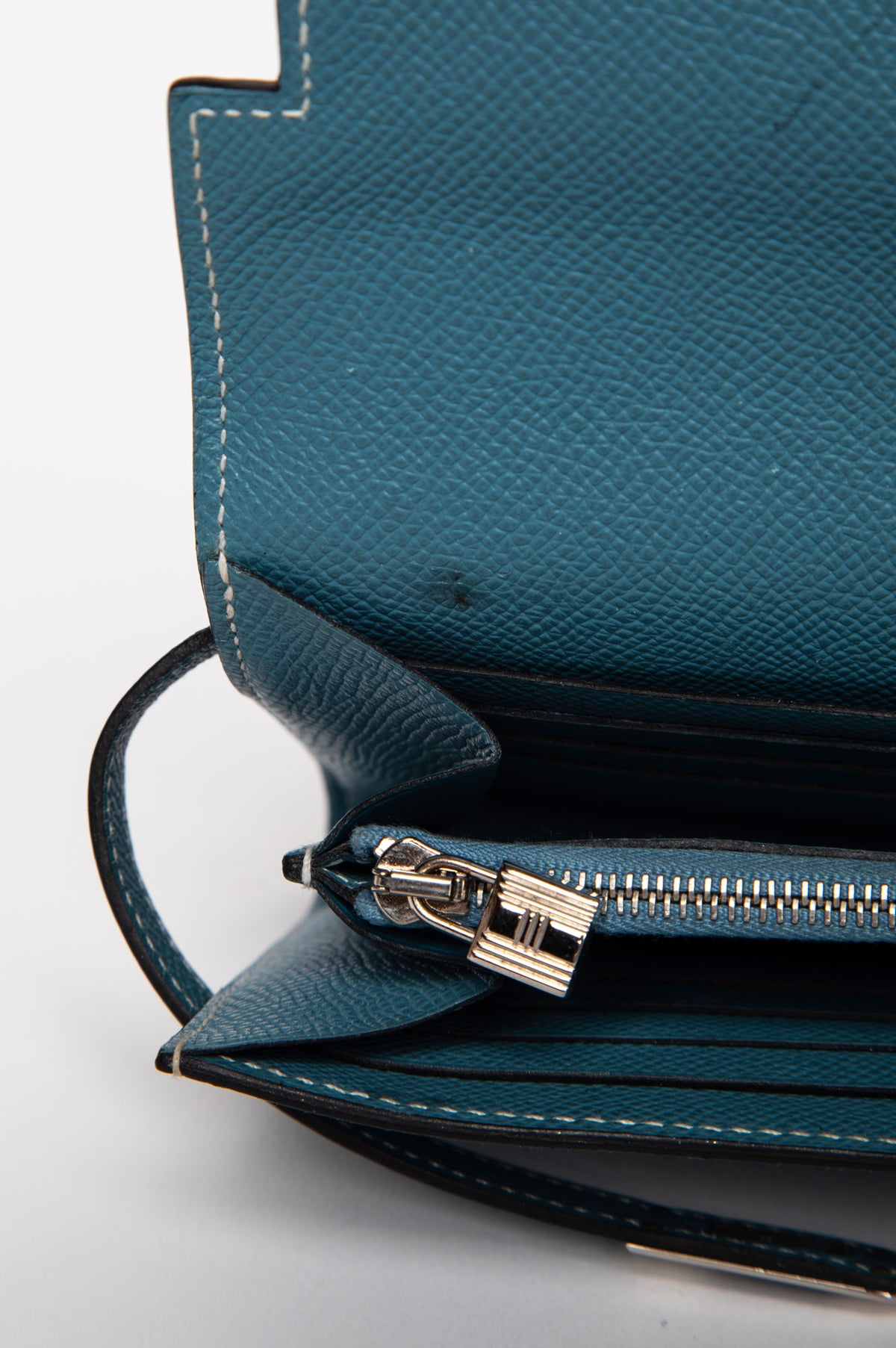 Hermès Blue Jean Epsom Leather Kelly Wallet