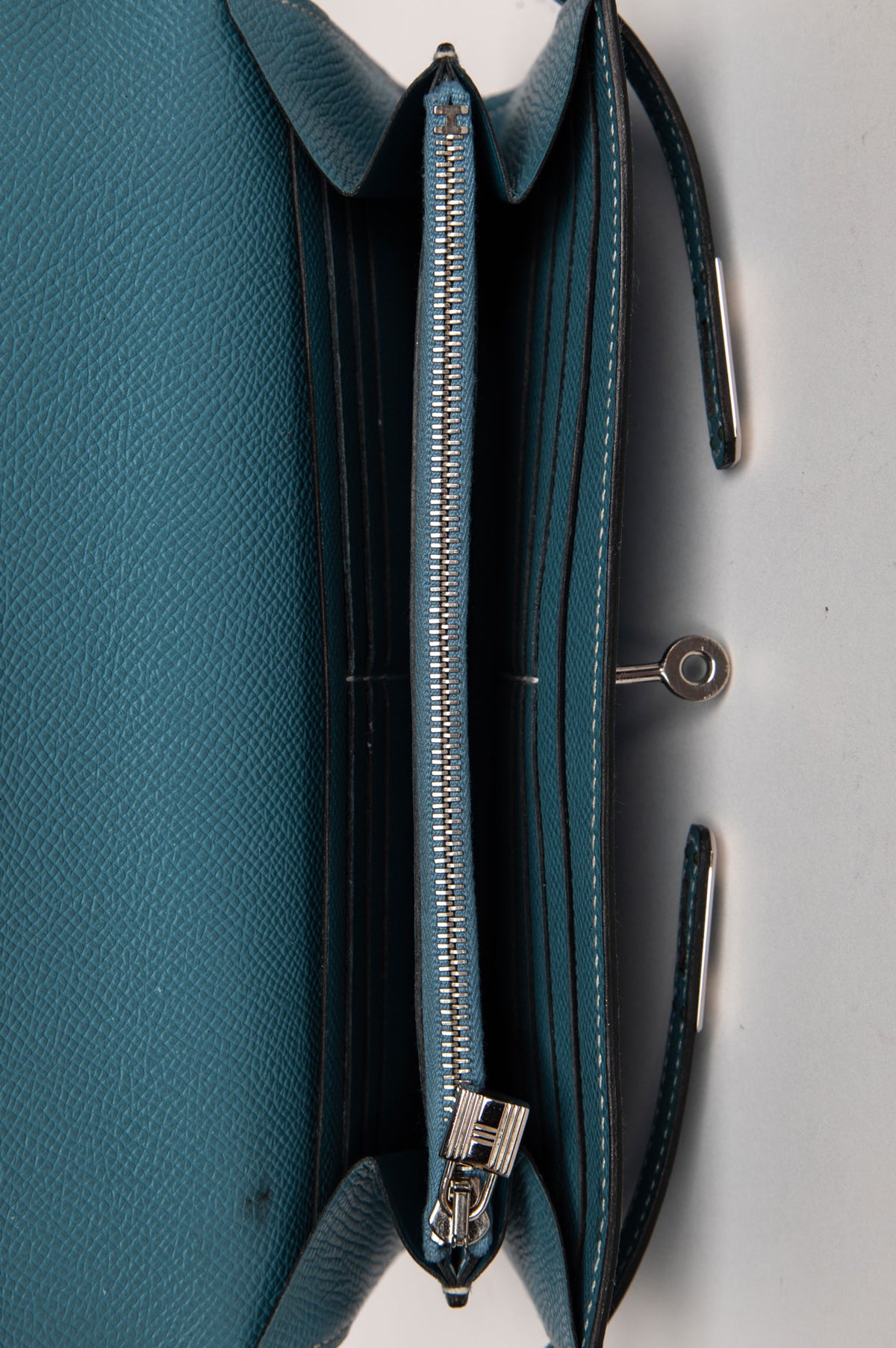 Hermès Blue Jean Epsom Leather Kelly Wallet