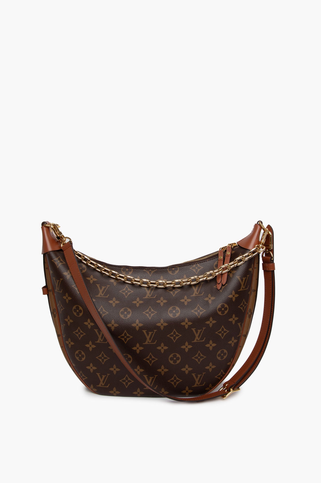 Louis Vuitton Brown Mongram Loop Hobo Bag