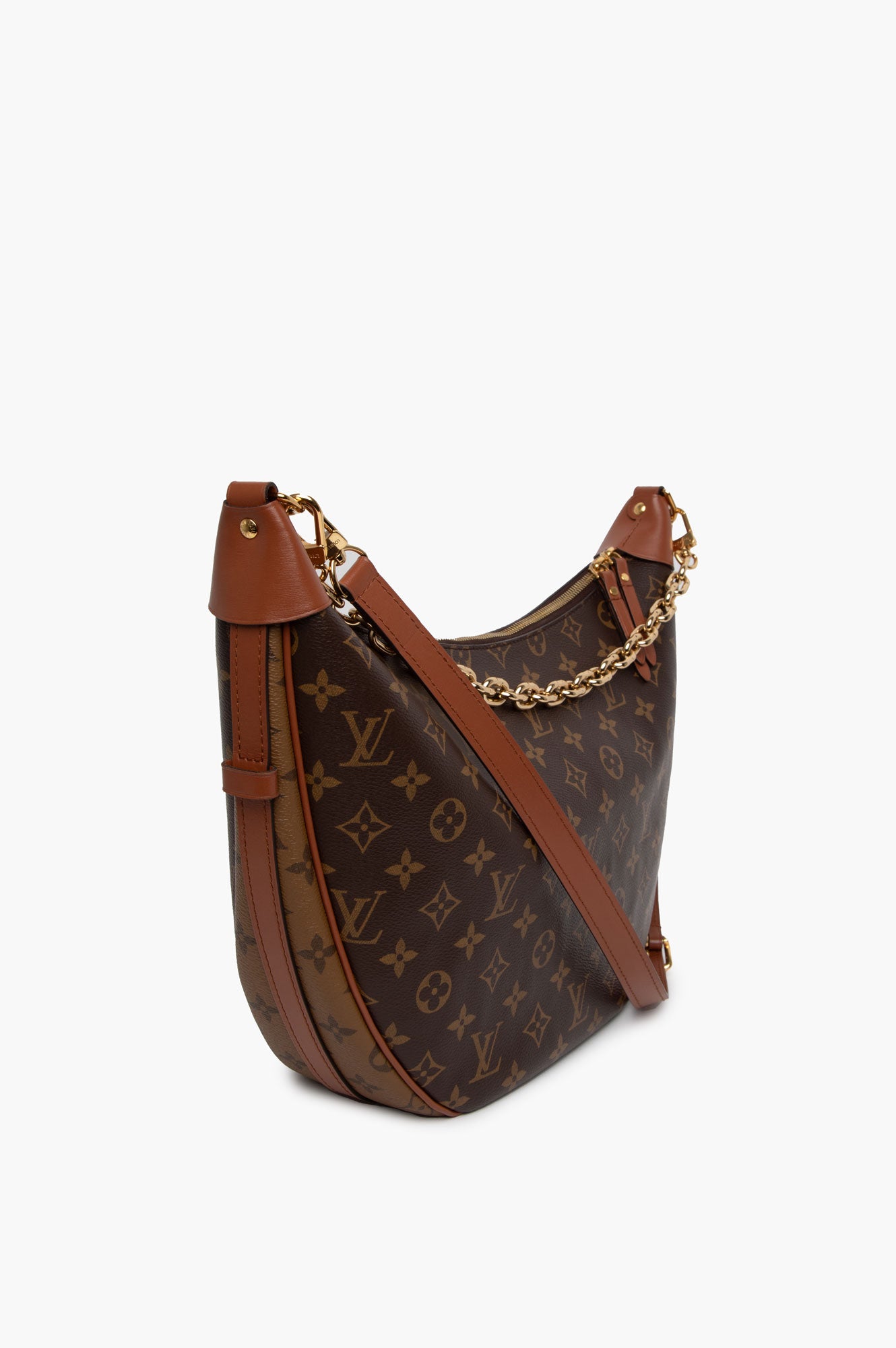 Louis Vuitton Brown Mongram Loop Hobo Bag