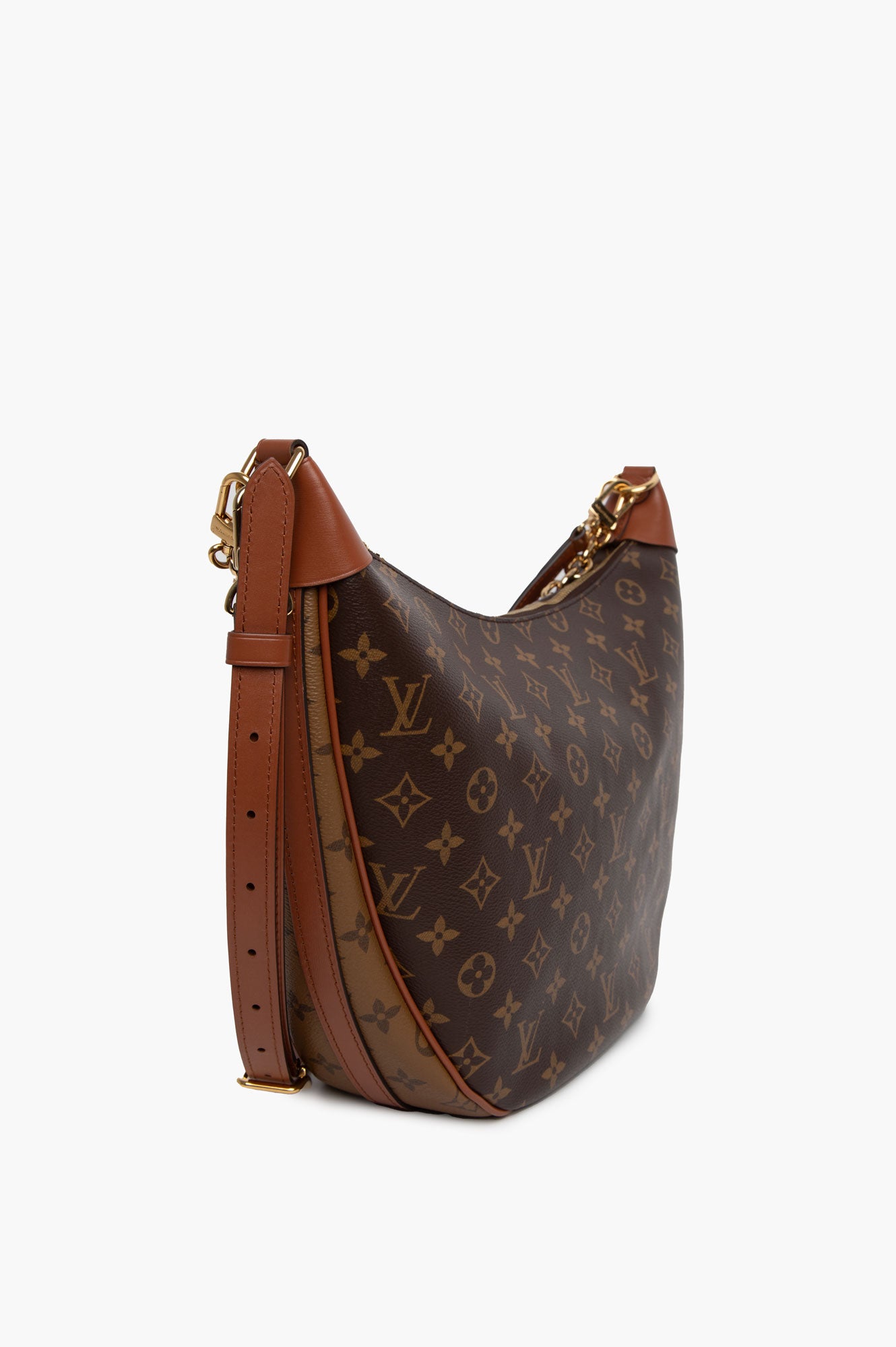 Louis Vuitton Brown Mongram Loop Hobo Bag