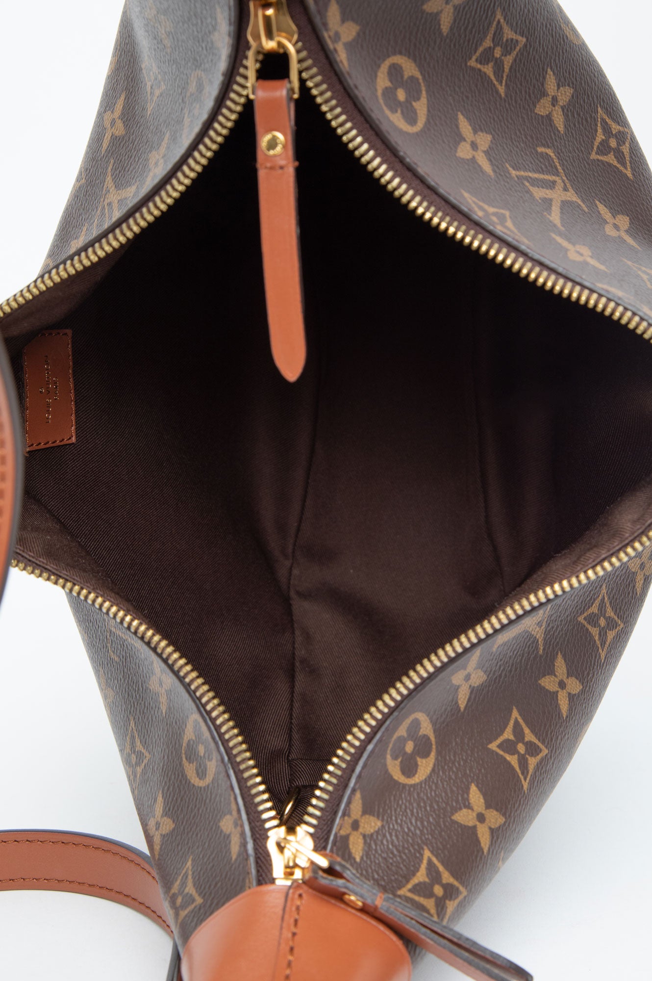 Louis Vuitton Brown Mongram Loop Hobo Bag