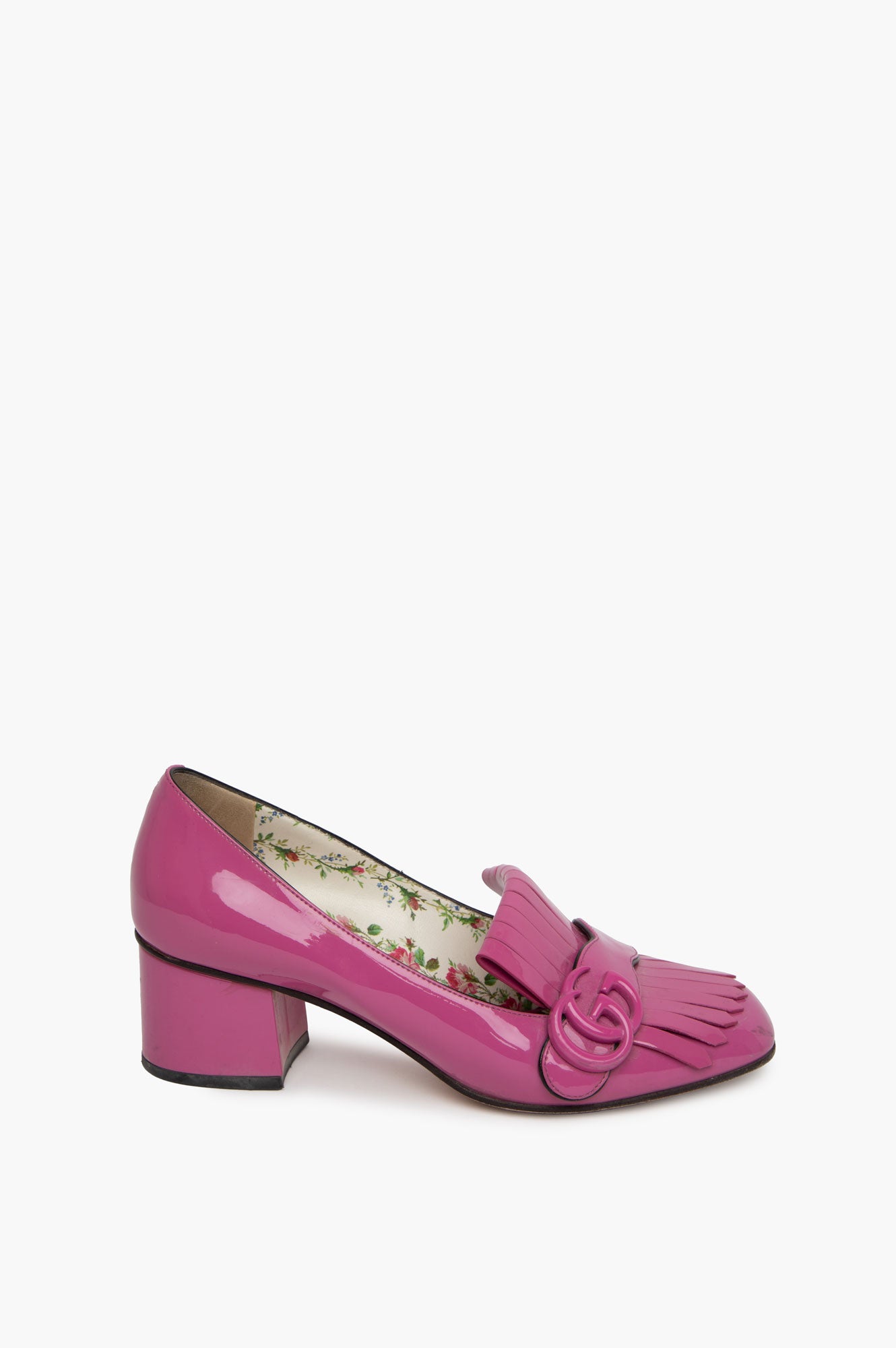 Gucci Pink GG Patent Pump Size 37.5