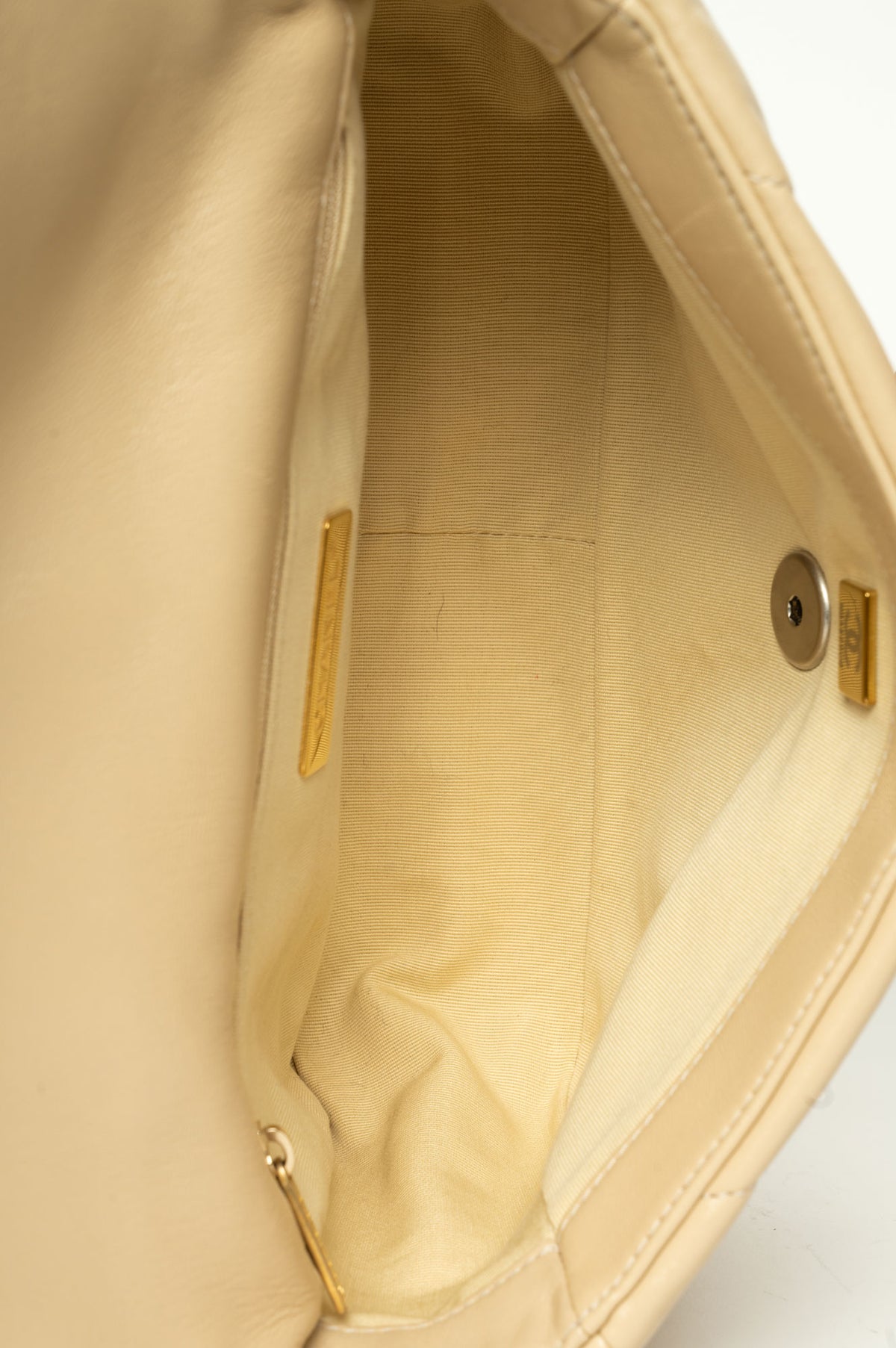 Chanel 19 Beige Medium Flap Bag