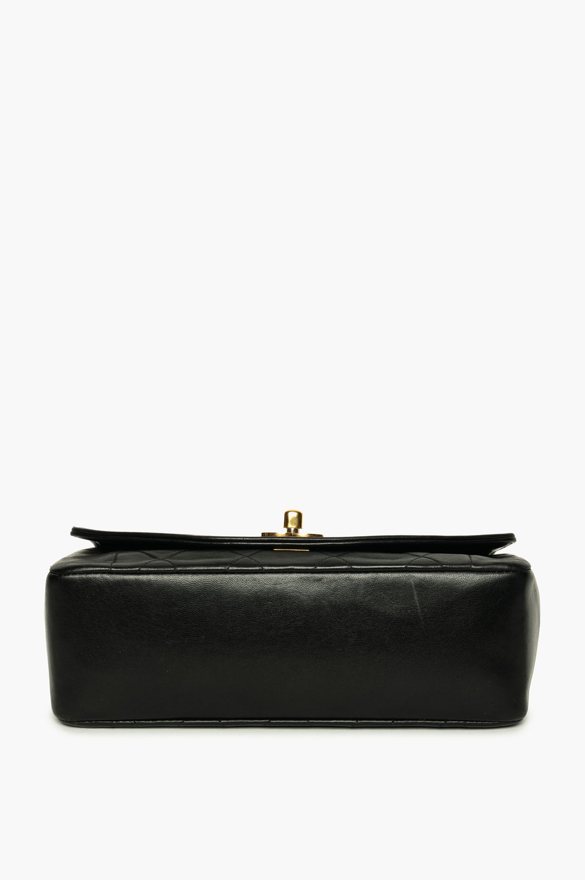 Chanel Diana Vintage Black Lambskin Bag 24K Gold-Plated Hardware