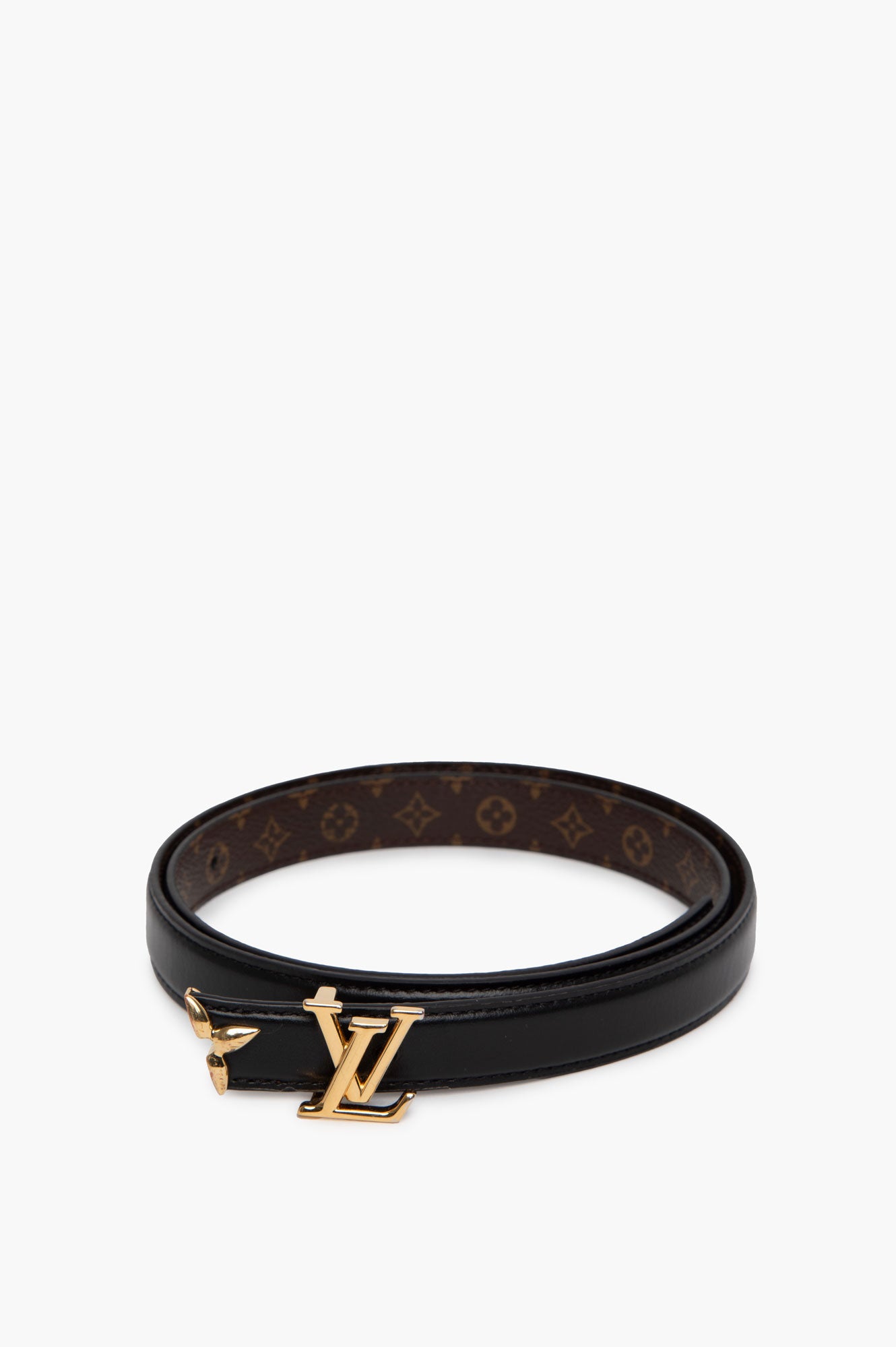 Louis Vuitton Black Monogram Reversible Belt Size 75