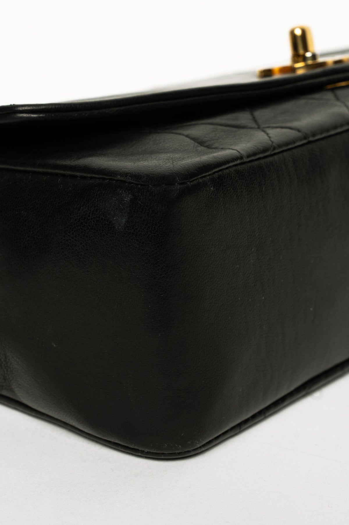 Chanel Diana Vintage Black Lambskin Bag 24K Gold-Plated Hardware
