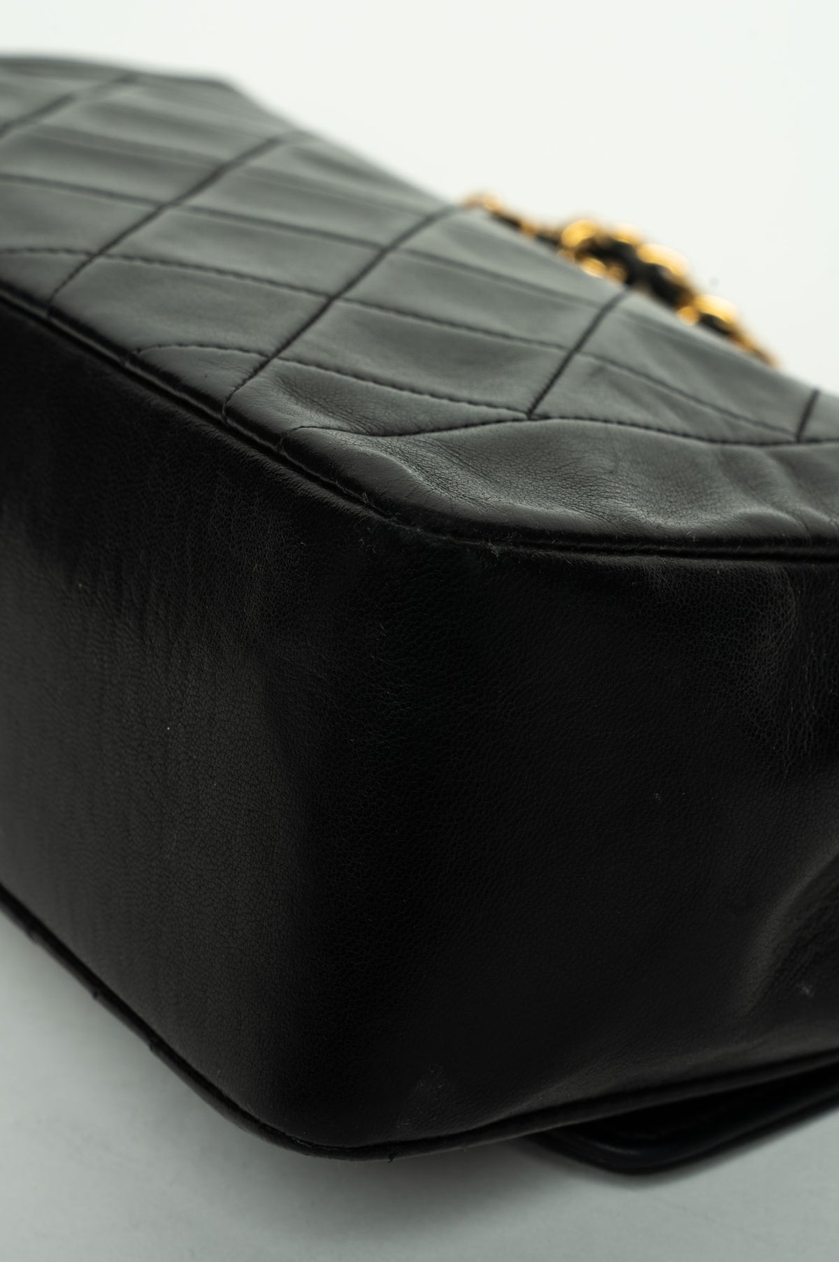 Chanel Diana Vintage Black Lambskin Bag 24K Gold-Plated Hardware