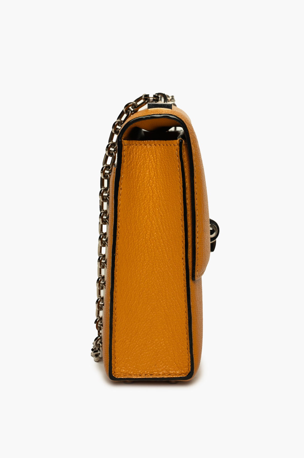 Hermès Jaune Ambre Chèvre Mysore Mini Verrou 17