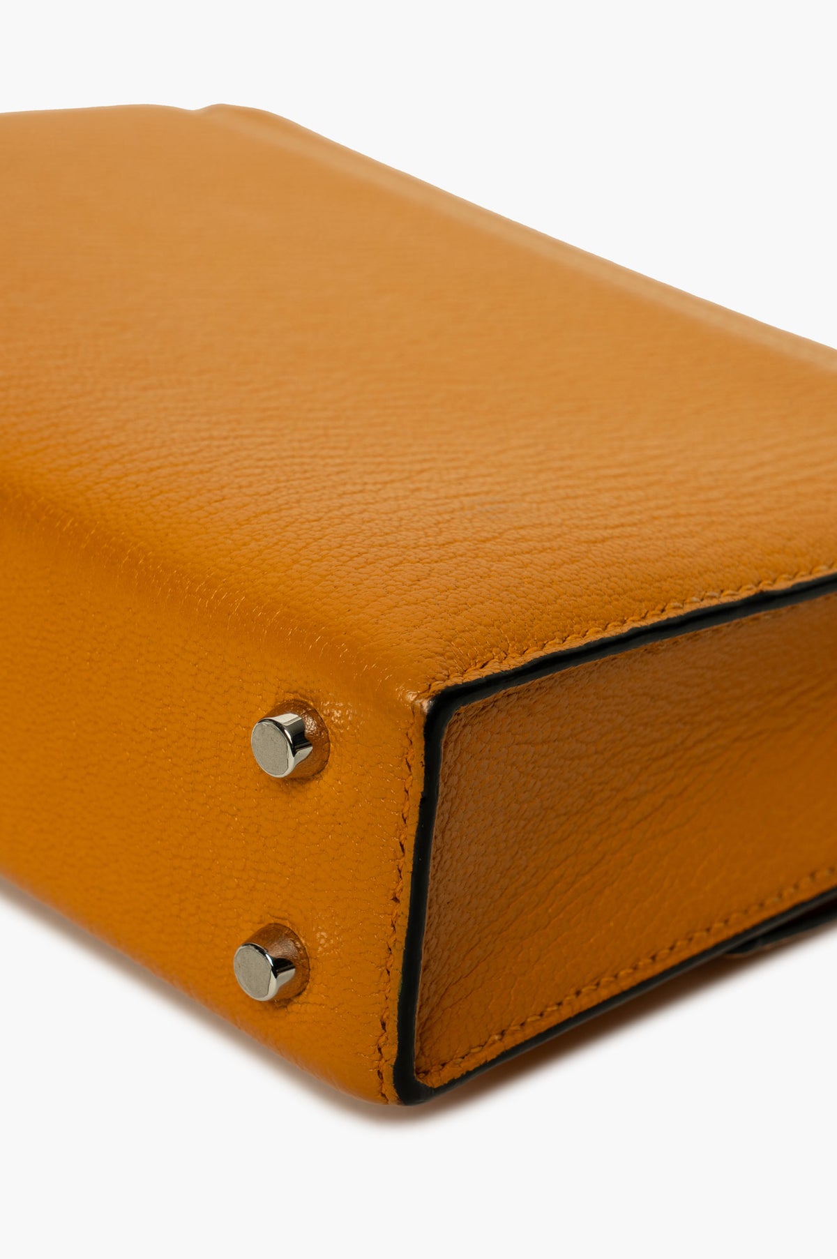 Hermès Jaune Ambre Chèvre Mysore Mini Verrou 17