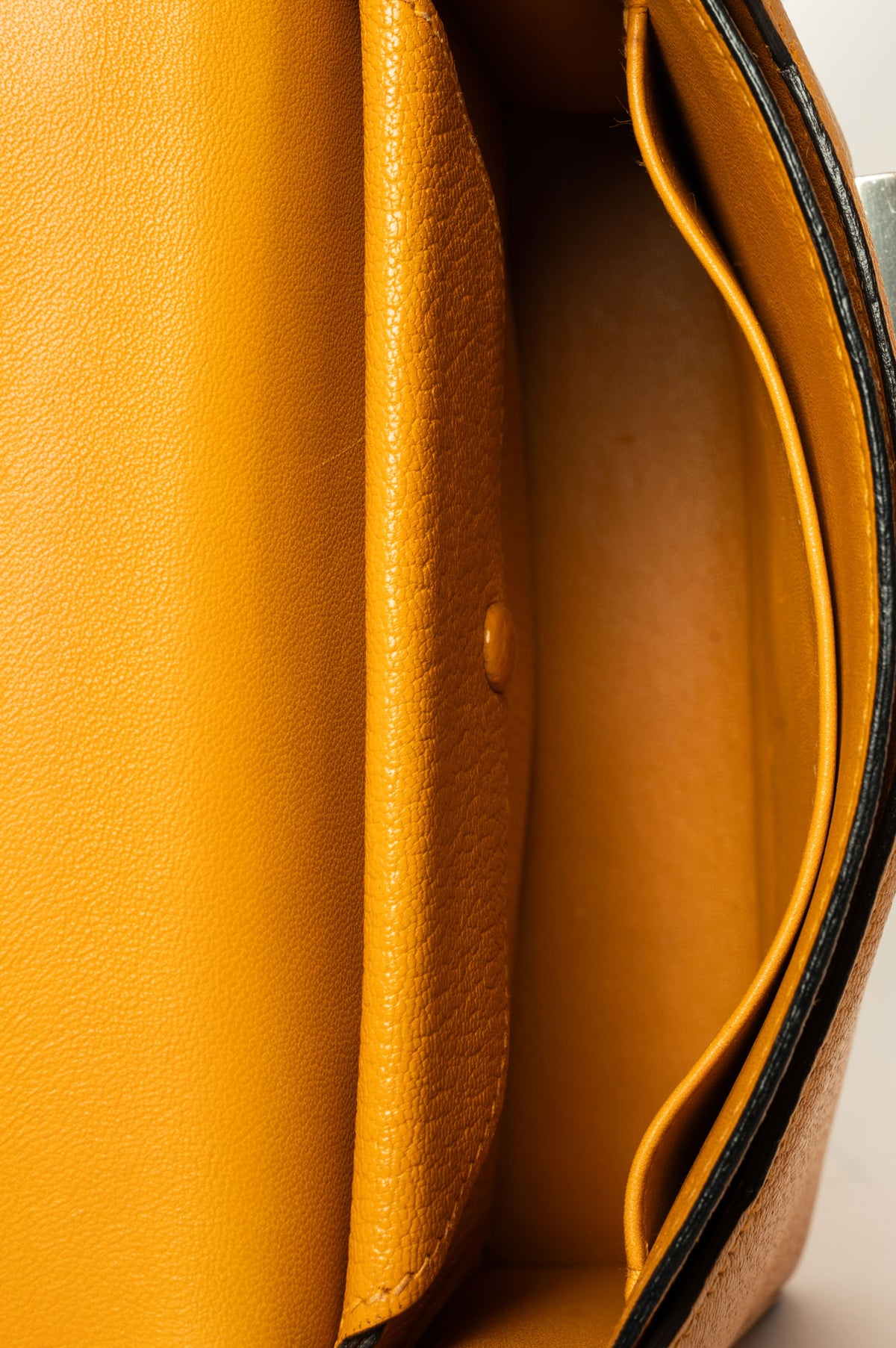 Hermès Jaune Ambre Chèvre Mysore Mini Verrou 17