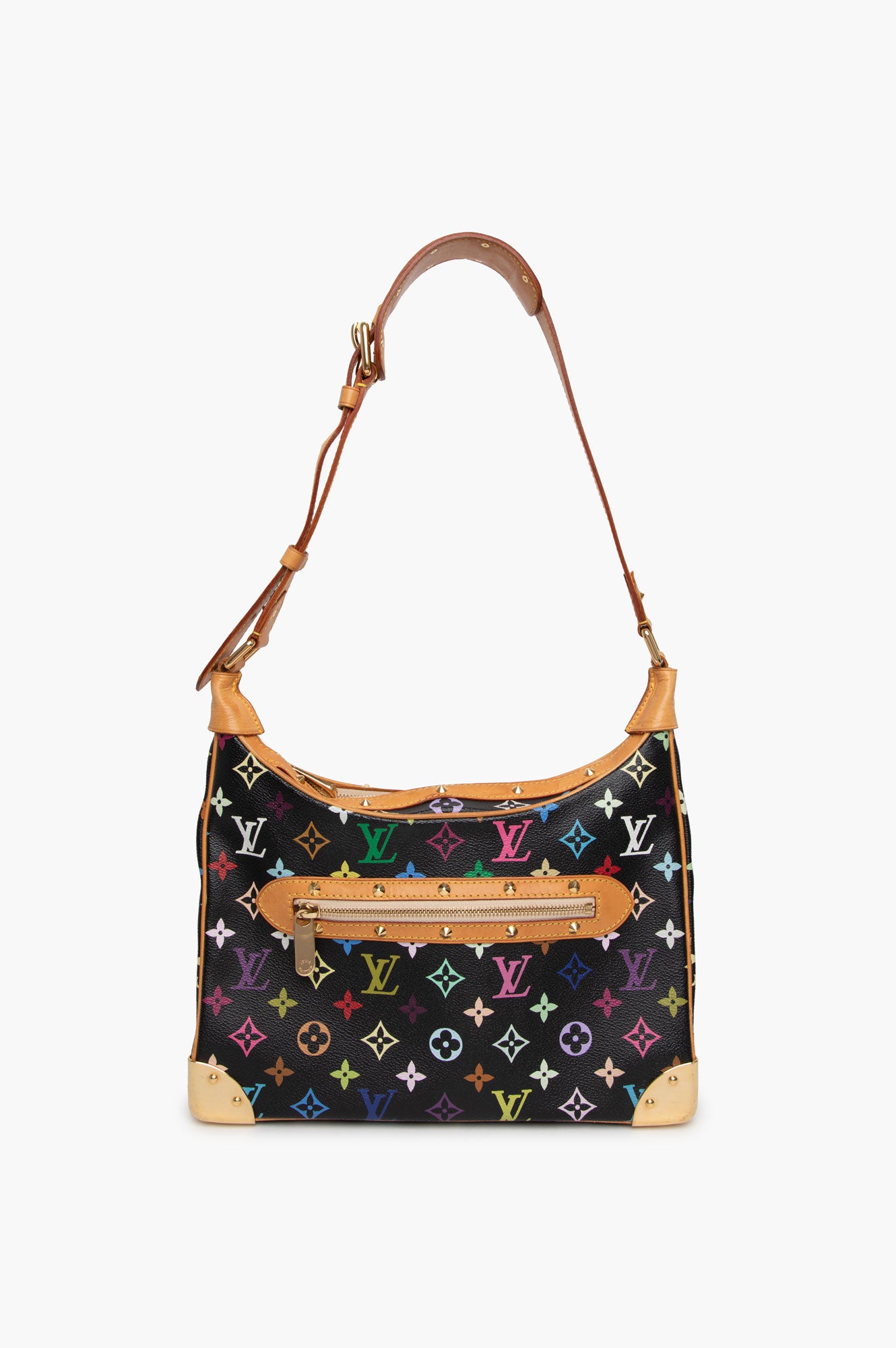 Louis Vuitton Black Multicolor Boulonge Bag
