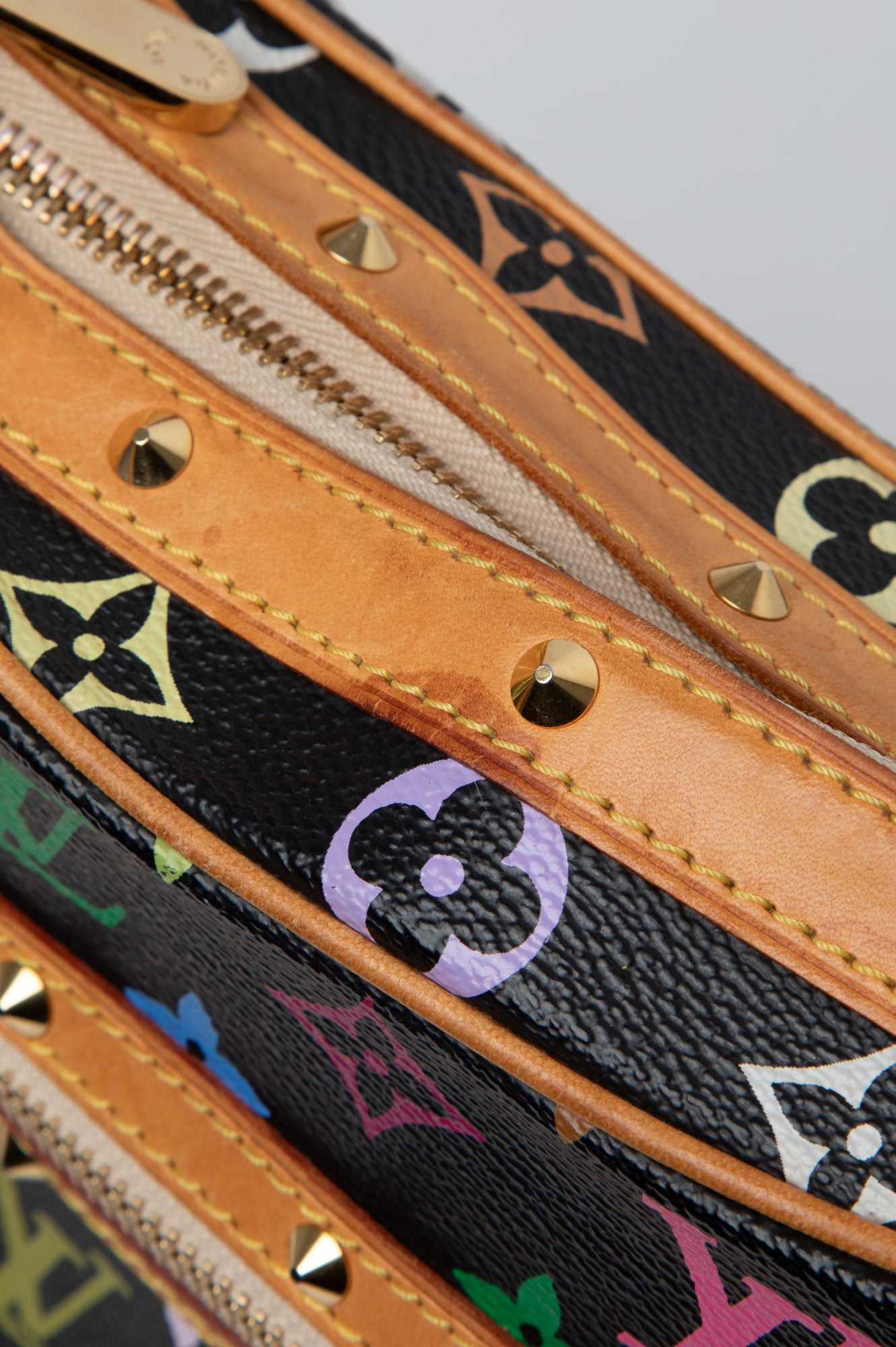 Louis Vuitton Black Multicolor Boulonge Bag