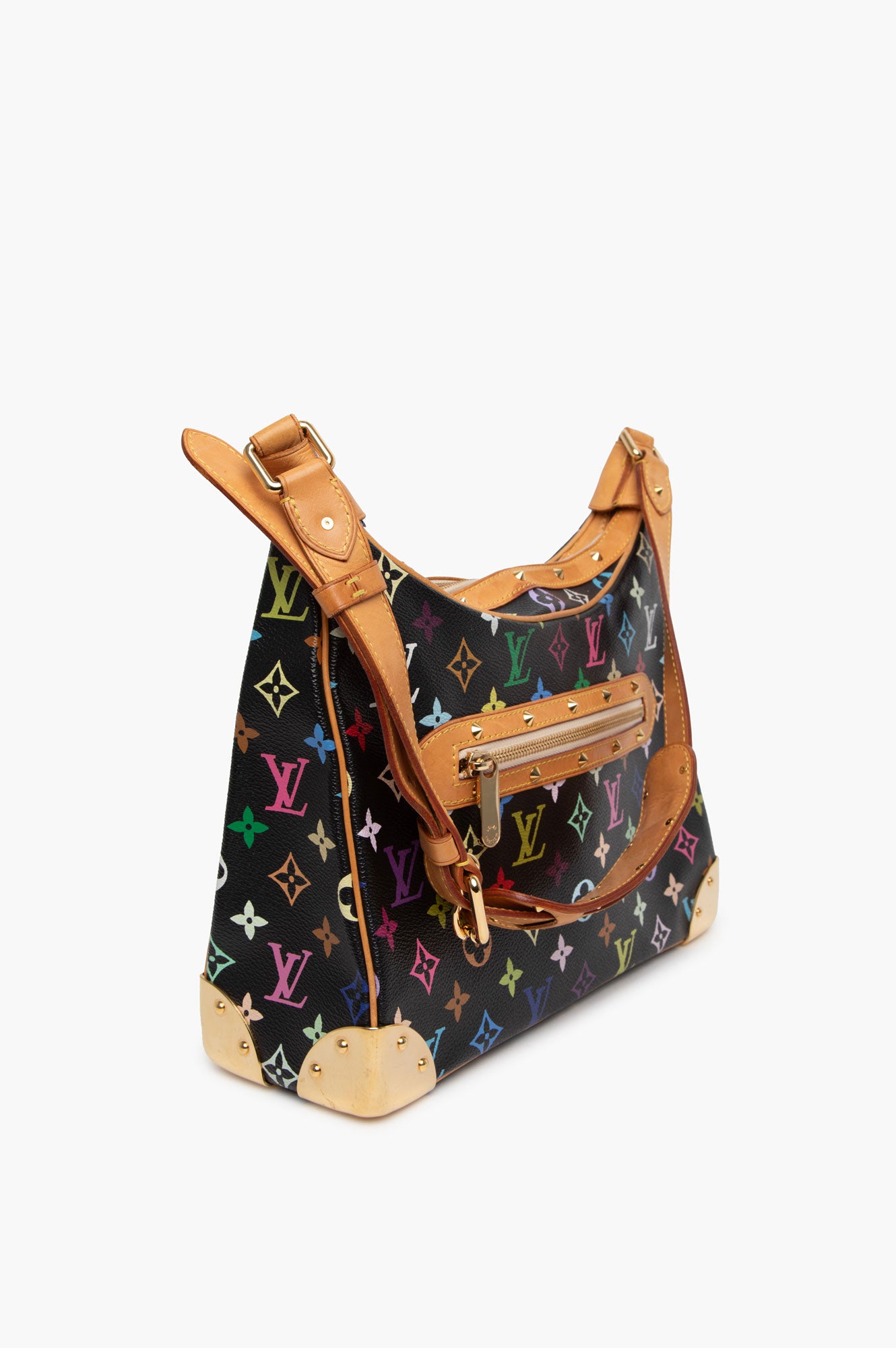 Louis Vuitton Black Multicolor Boulonge Bag