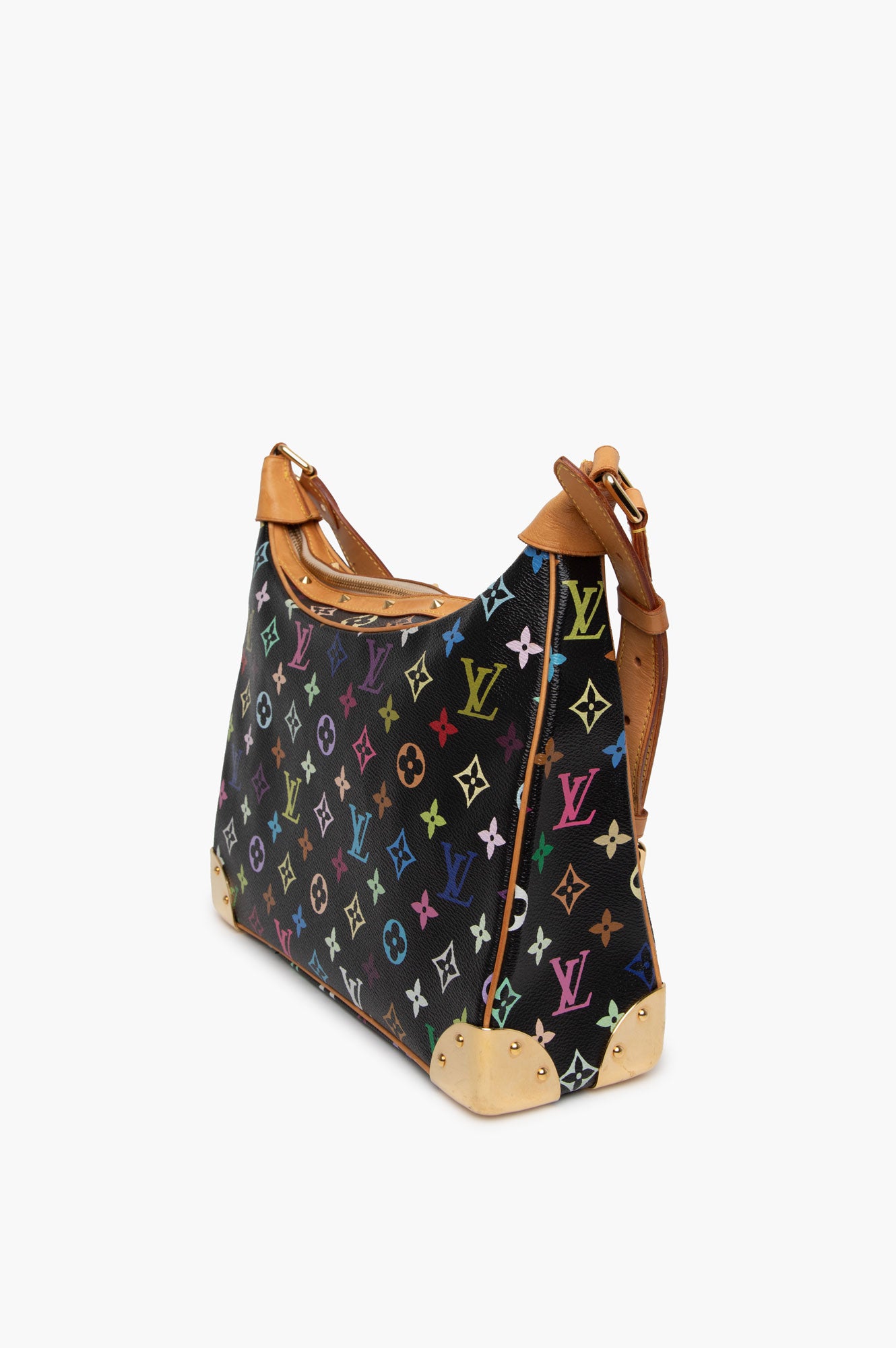 Louis Vuitton Black Multicolor Boulonge Bag