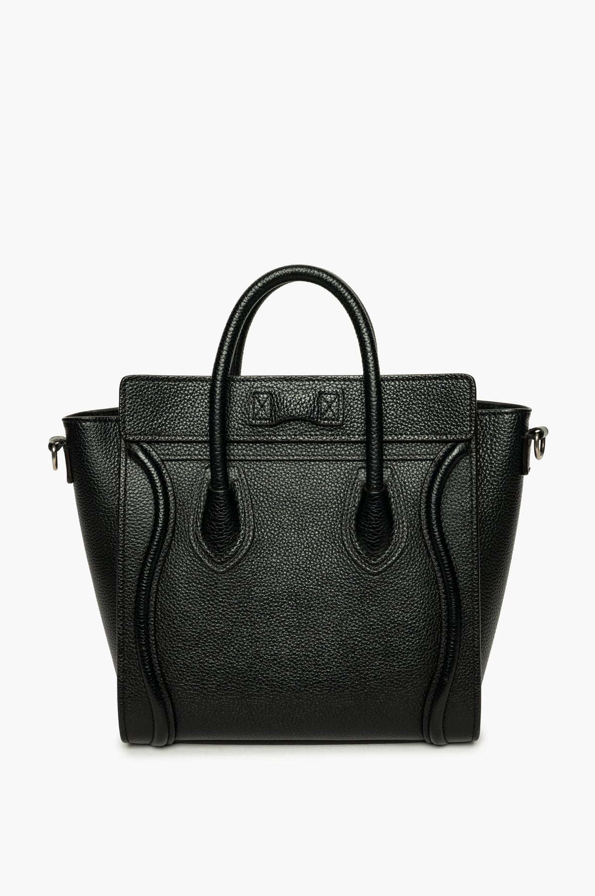 Celine Black Nano Luggage Bag With Strap