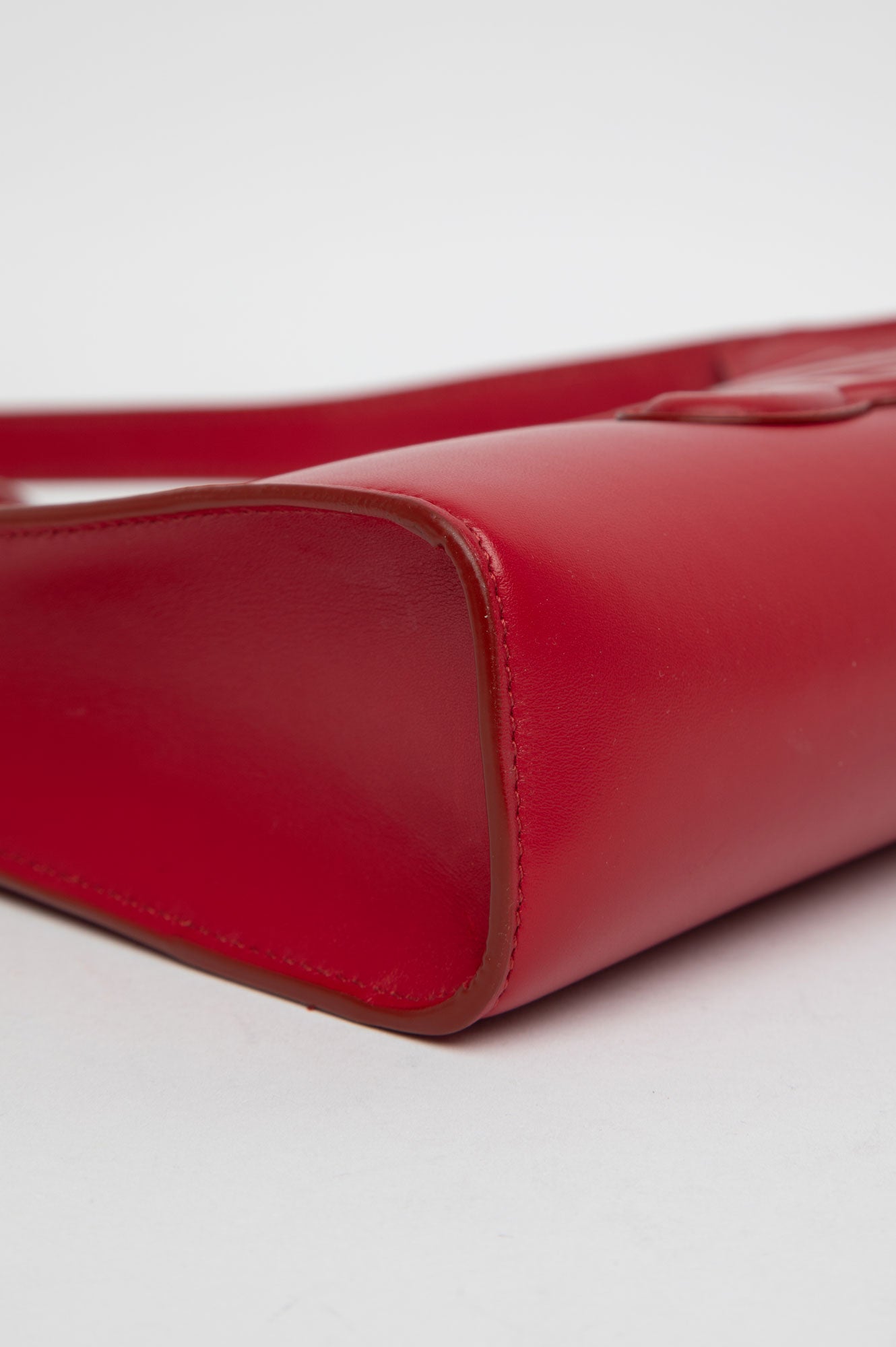 Celine Red Triomphe leather Shoulder Bag
