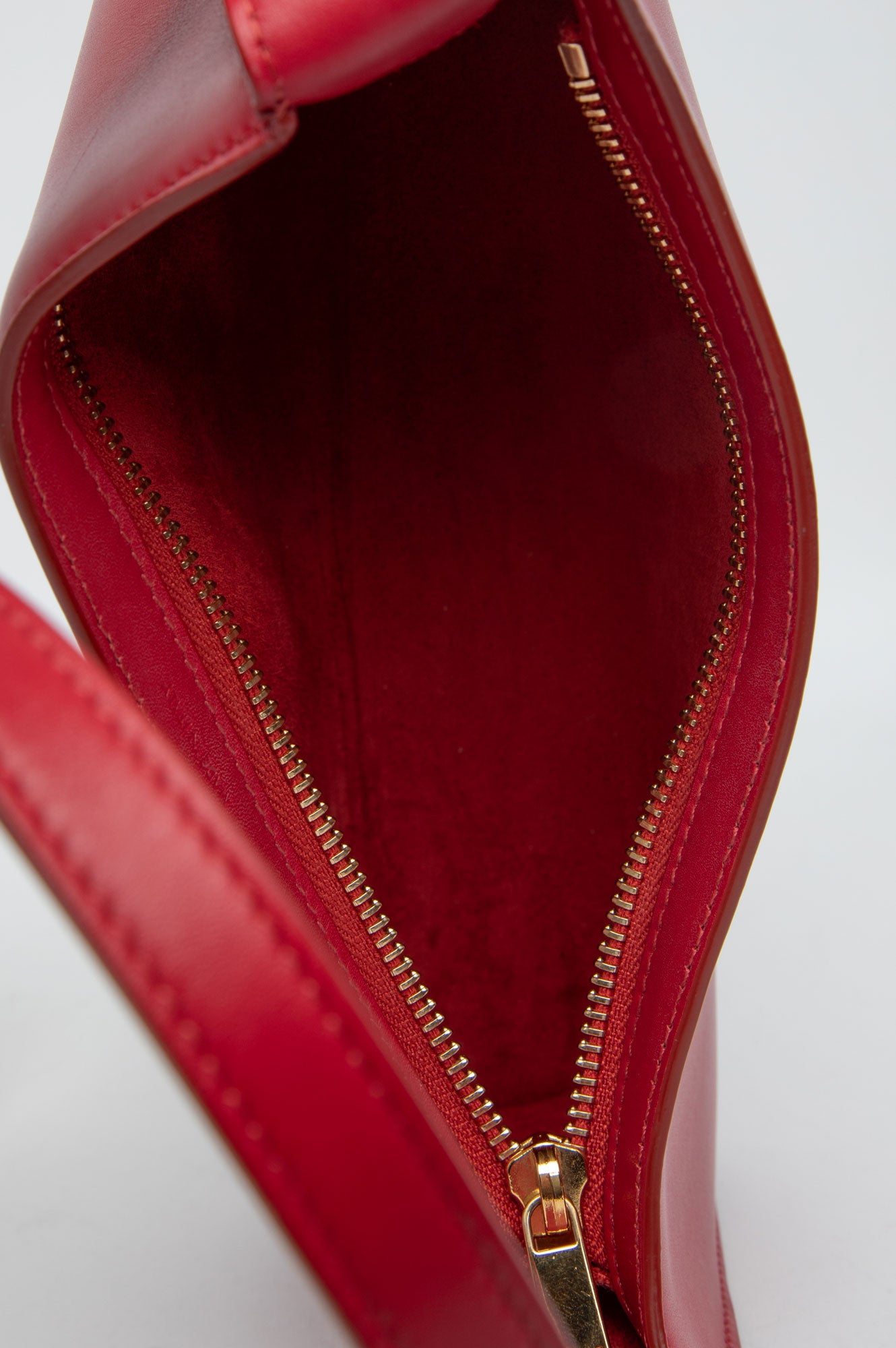 Celine Red Triomphe leather Shoulder Bag