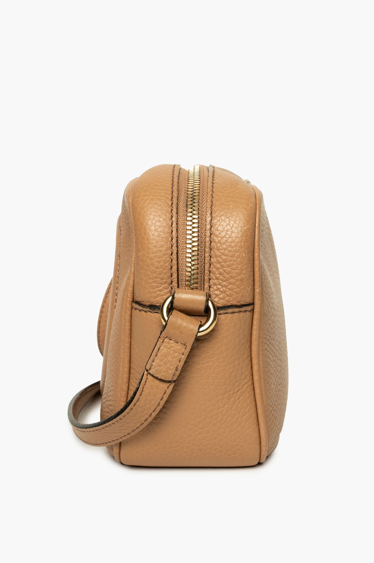 Gucci Beige Pebbled Calfskin Small Soho Disco Crossbody Bag