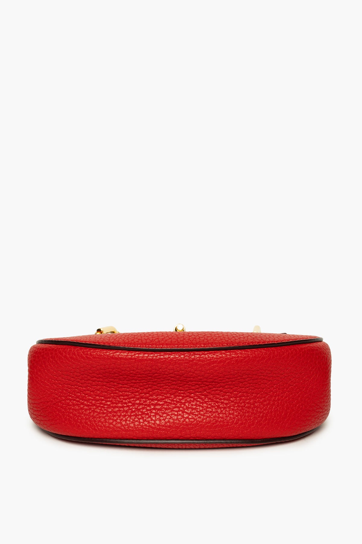 Chloé Red Grained Leather Mini Drew Crossbody Bag