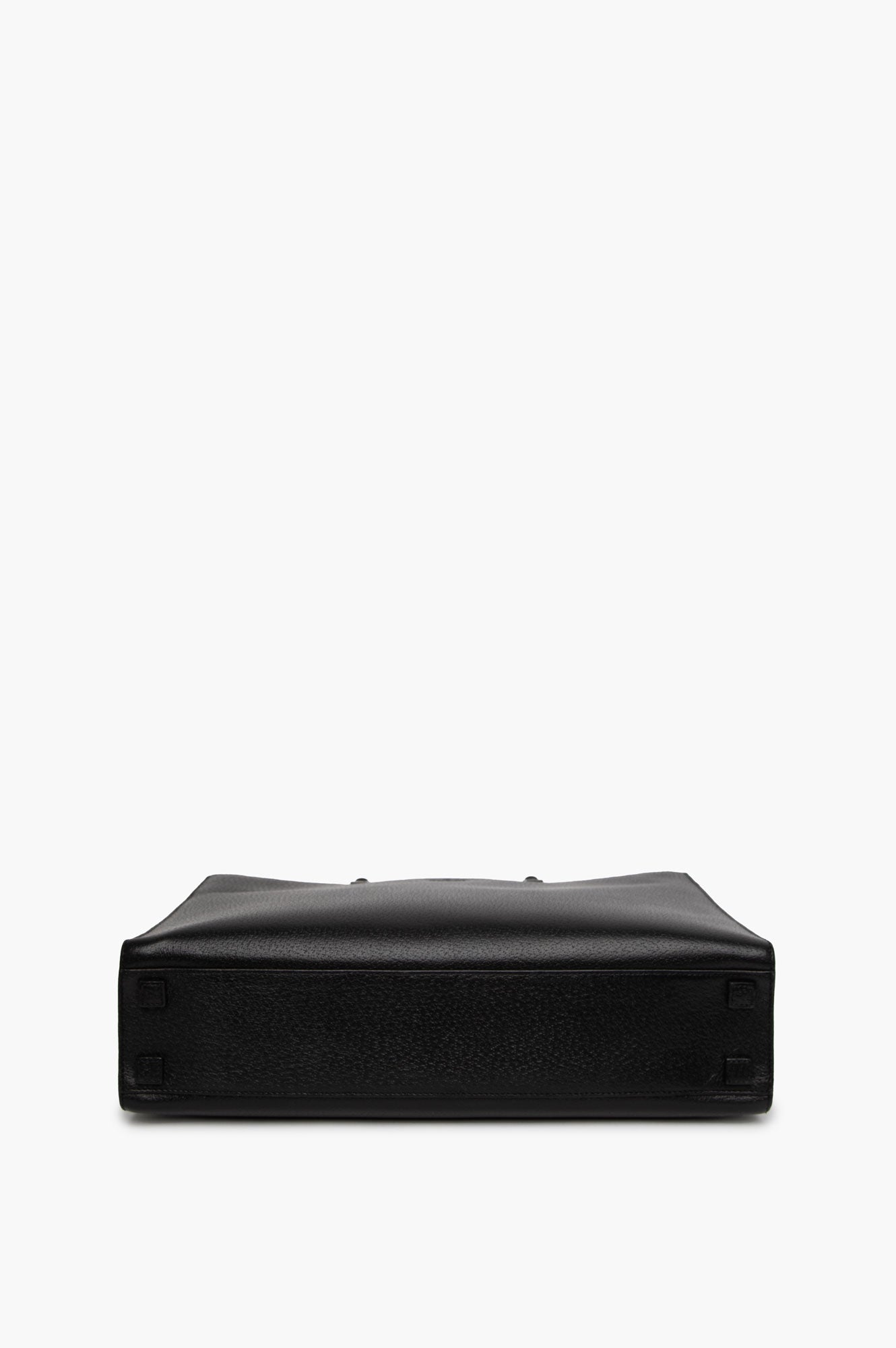Gucci Black Bamboo Leather Tote Bag