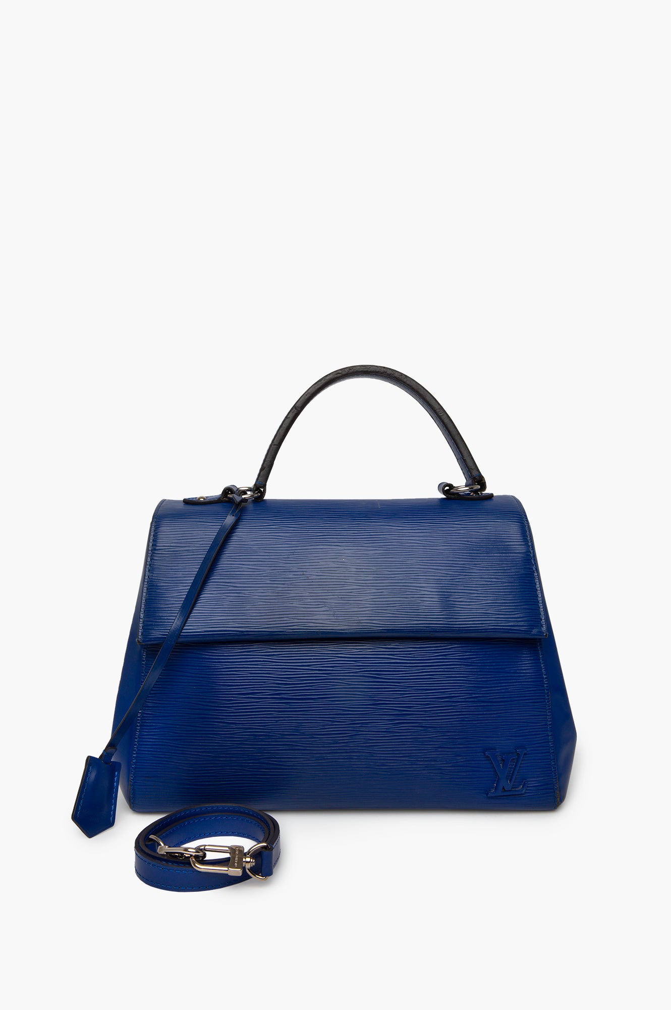 Louis Vuitton Blueberry Epi Leather Cluny MM Bag