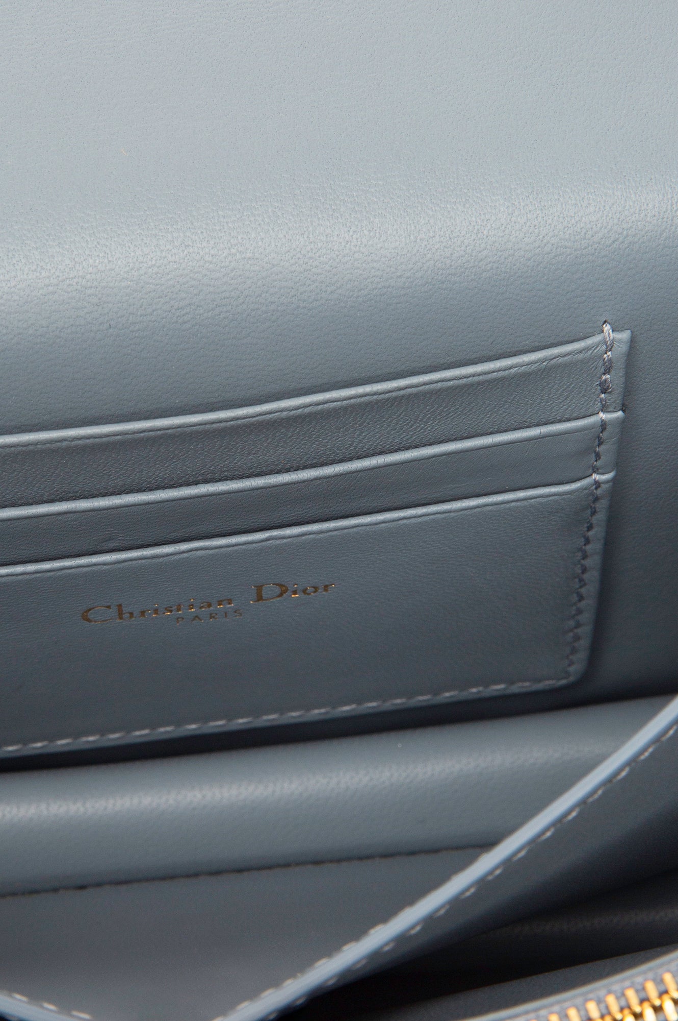 Christian Dior Cloud Blue Cannage Lambskin Miss Caro Bag
