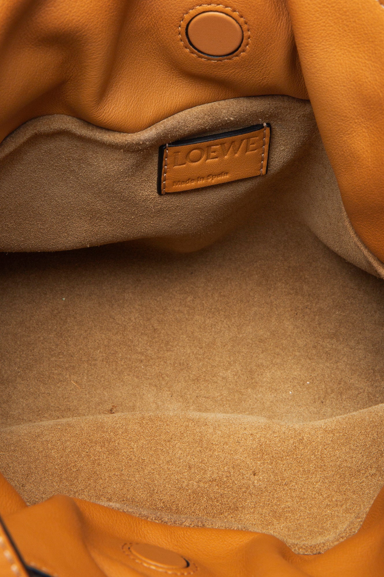 Loewe Tan Nappa Calfskin Mini Flamenco Bag
