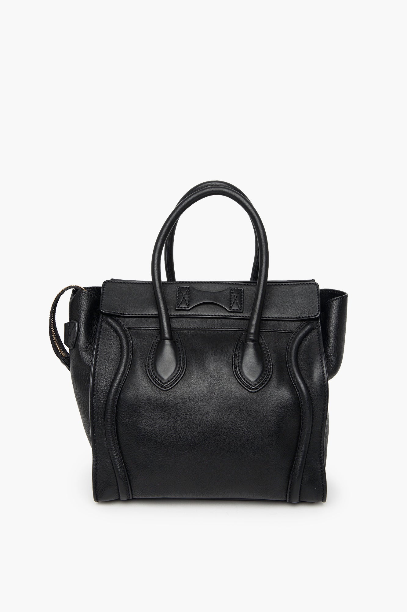 Celine Black Leather Mini Luggage Tote