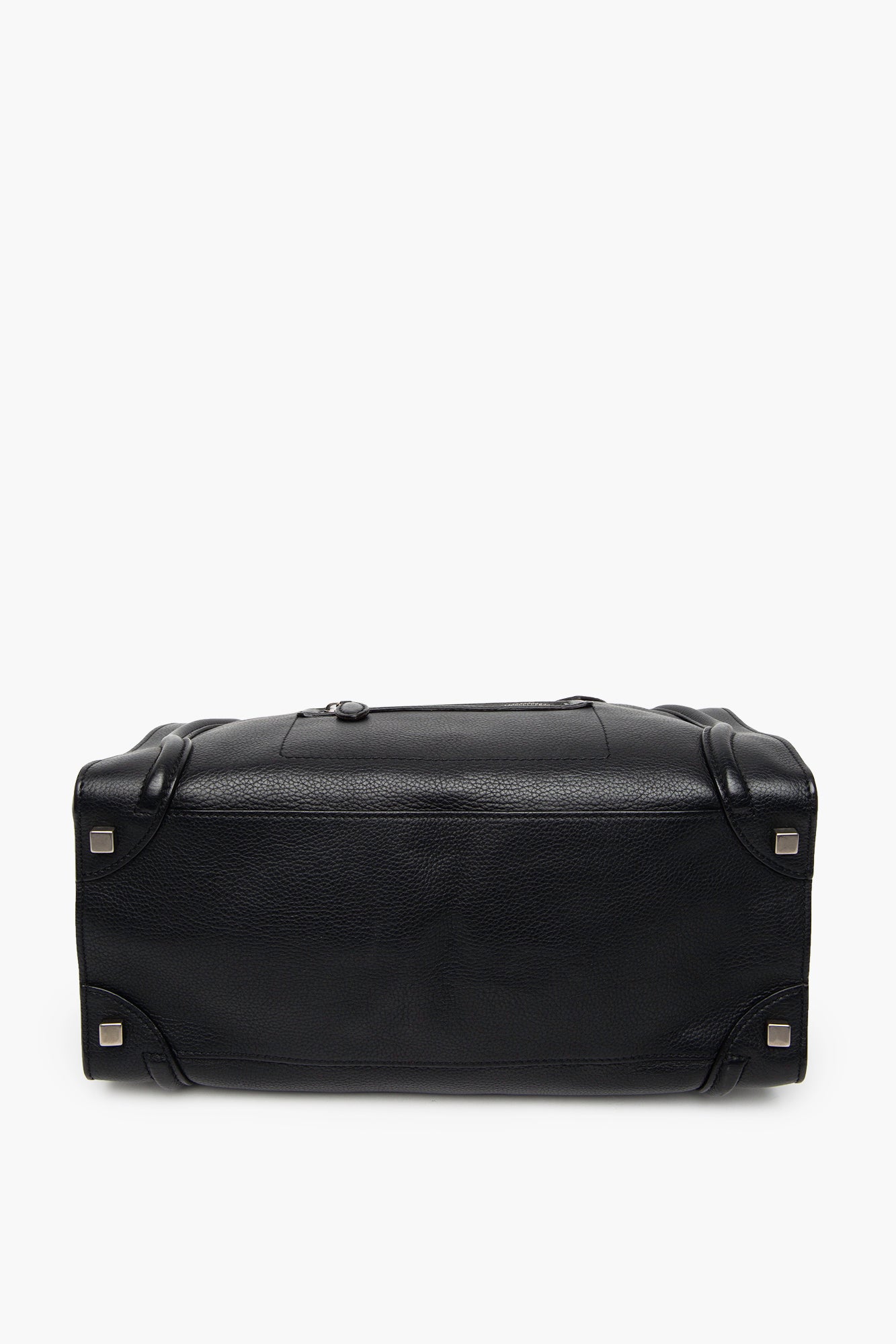 Celine Large Black Leather Luggage Tote
