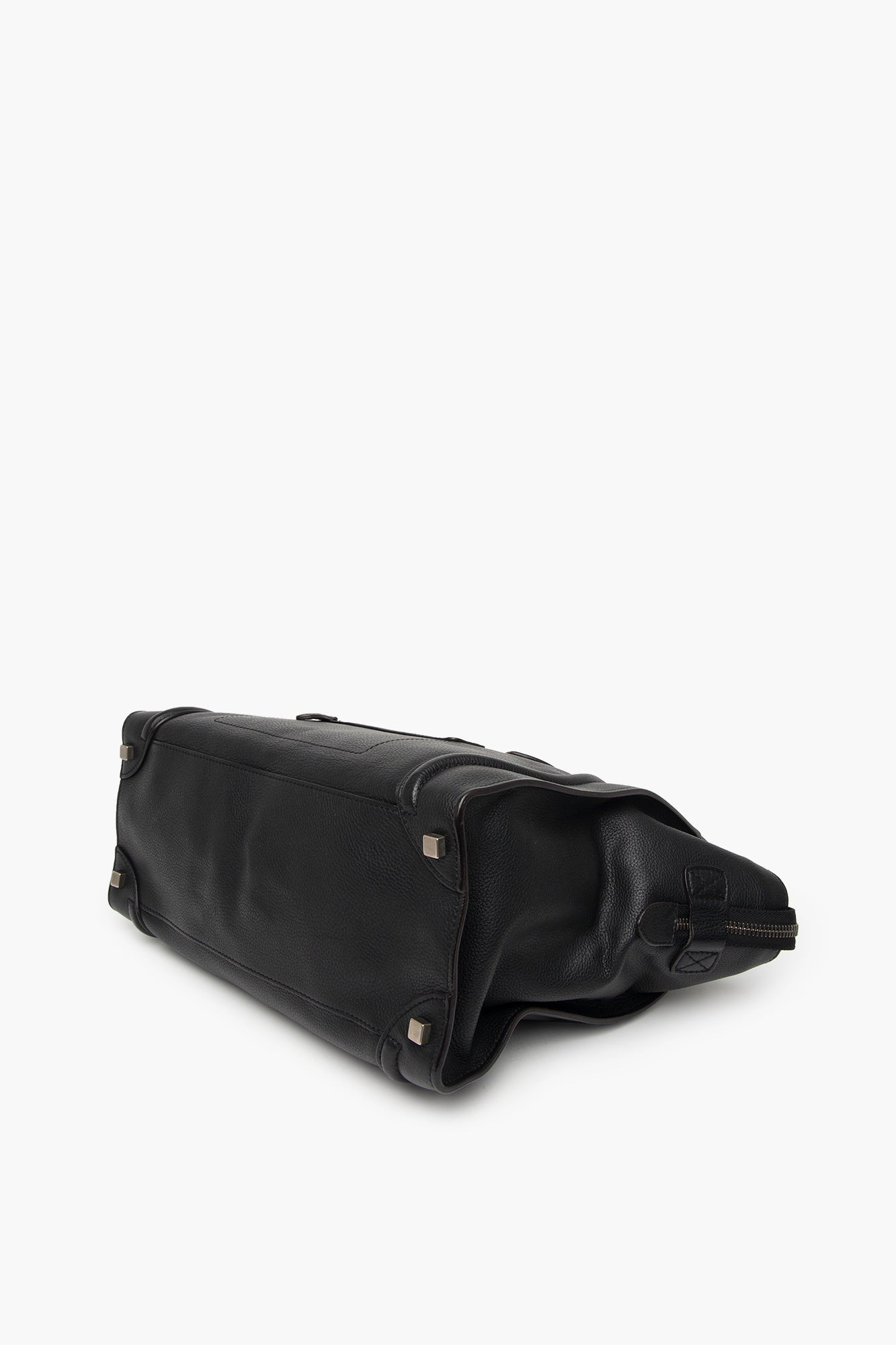 Celine Large Black Leather Luggage Tote