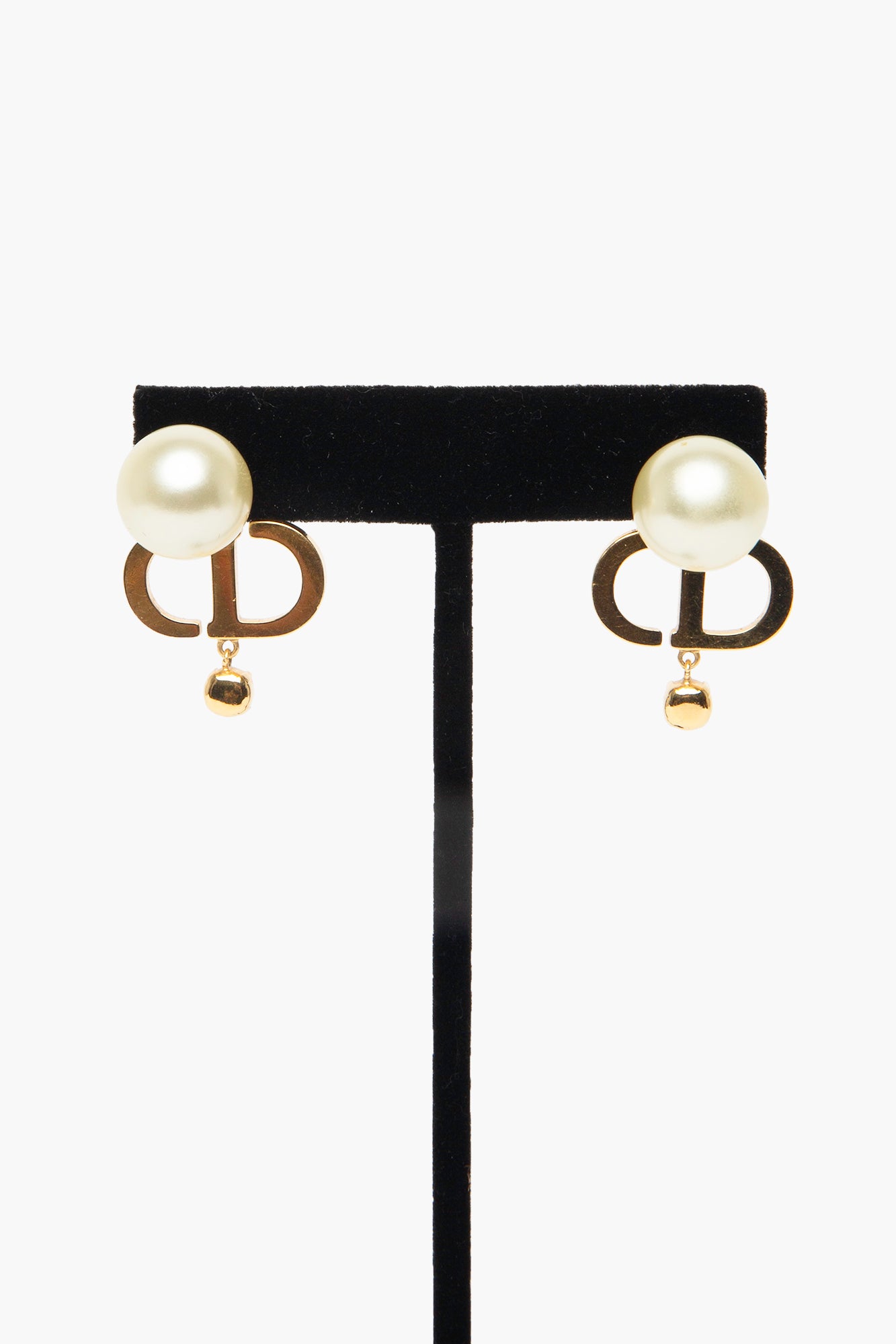 Christian Dior Tribales Pearl CD Earrings