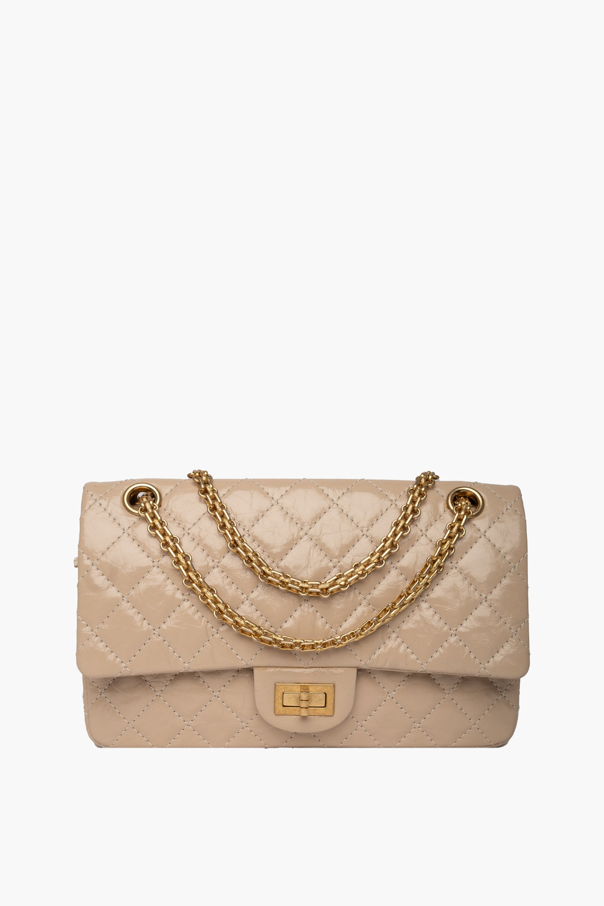Chanel Beige 2.55 Reissue Double Flap Bag